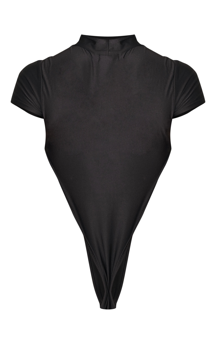Shape Black Slinky High Rise Short Sleeved Bodysuit image 6