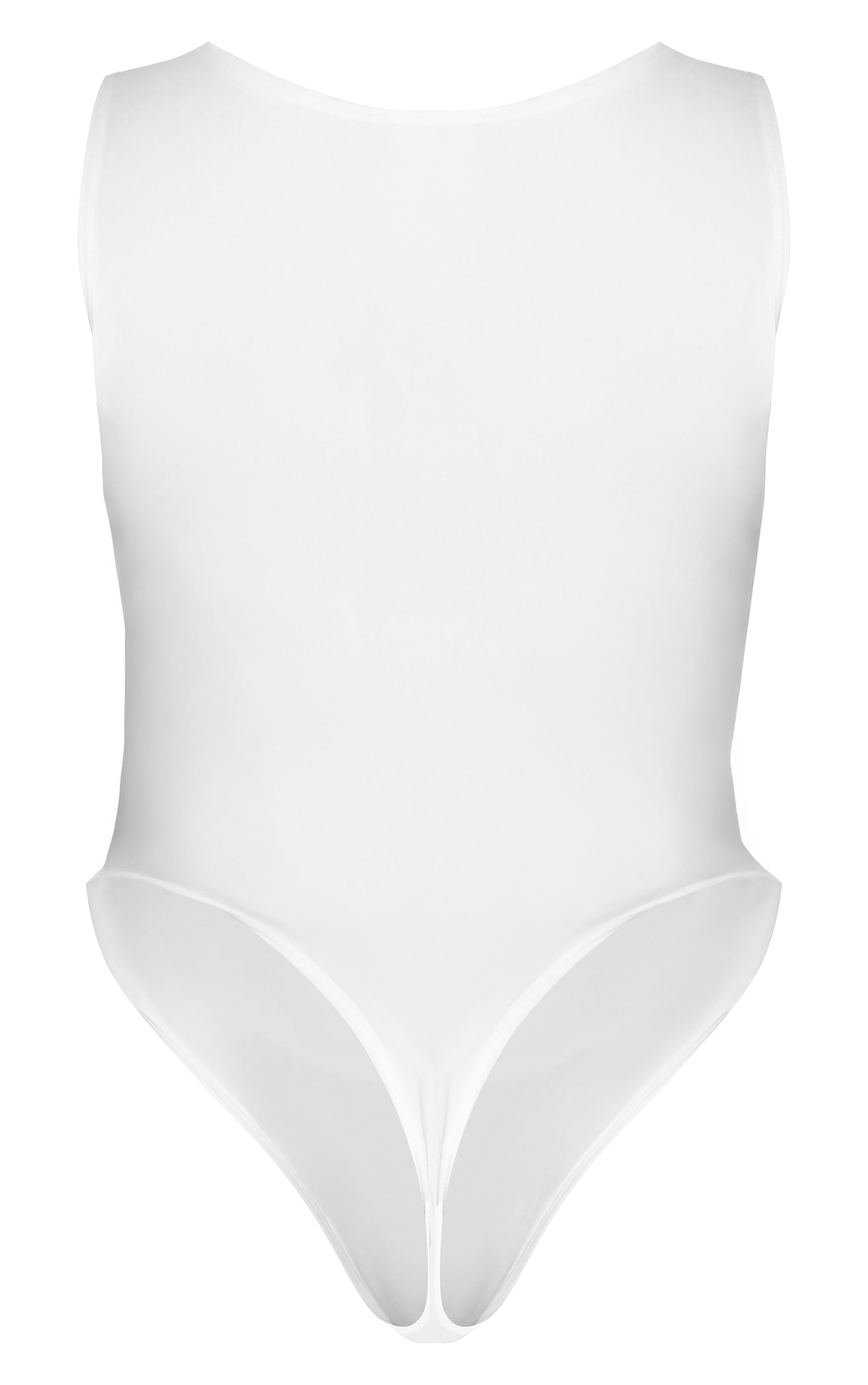 Shape White Sculpted V Neck Sleeveless Bodysuit image 6