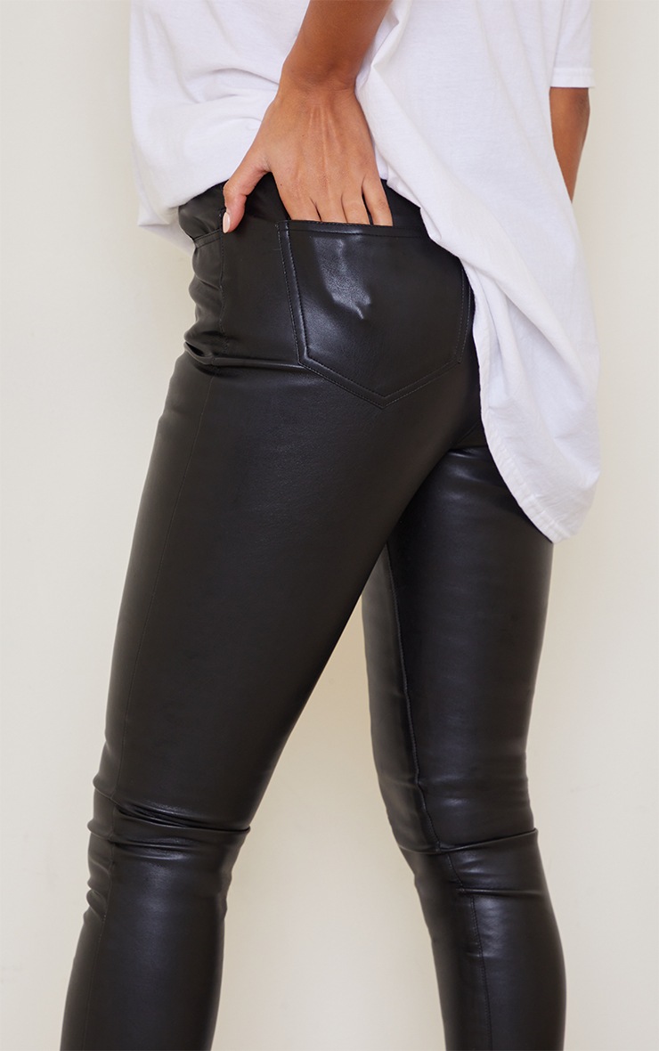 HOT Forever 21 Leather Pants Split Forever 21 Split Hem Pants