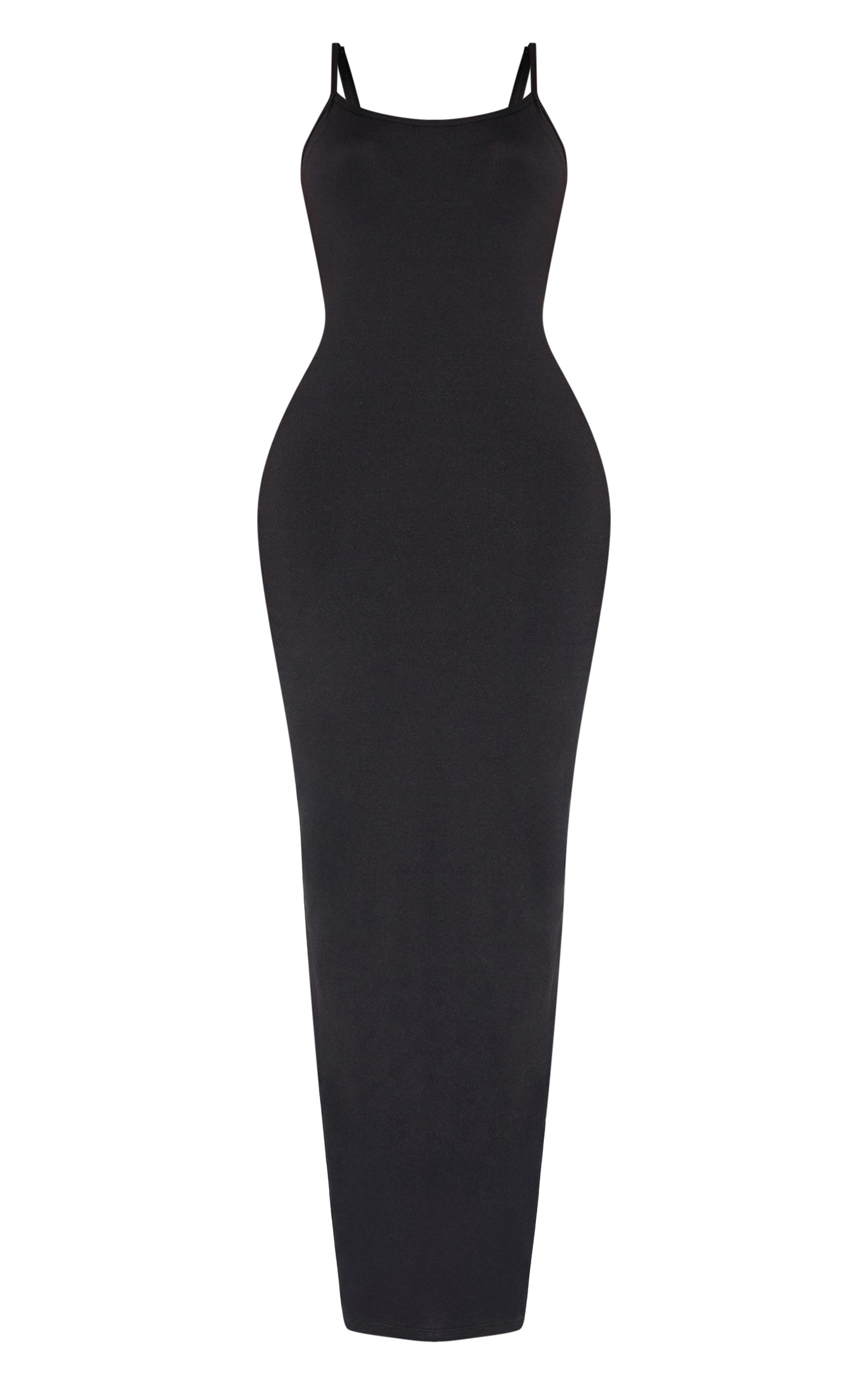 Shape Robe longue en Sculpt noir à bretelles et doublure gaintante intégrée image 5