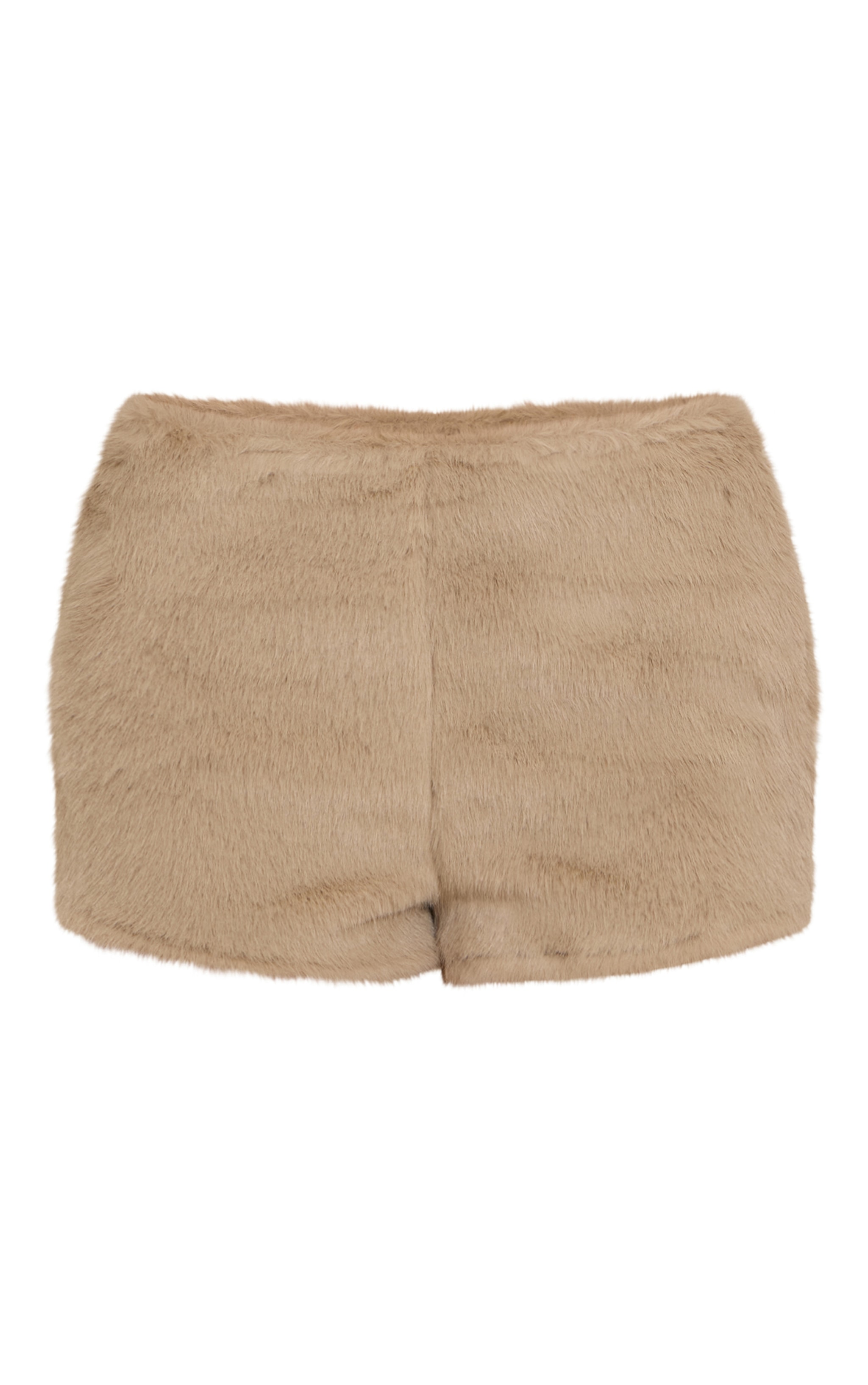 Beige Fur Hot Pants image 6
