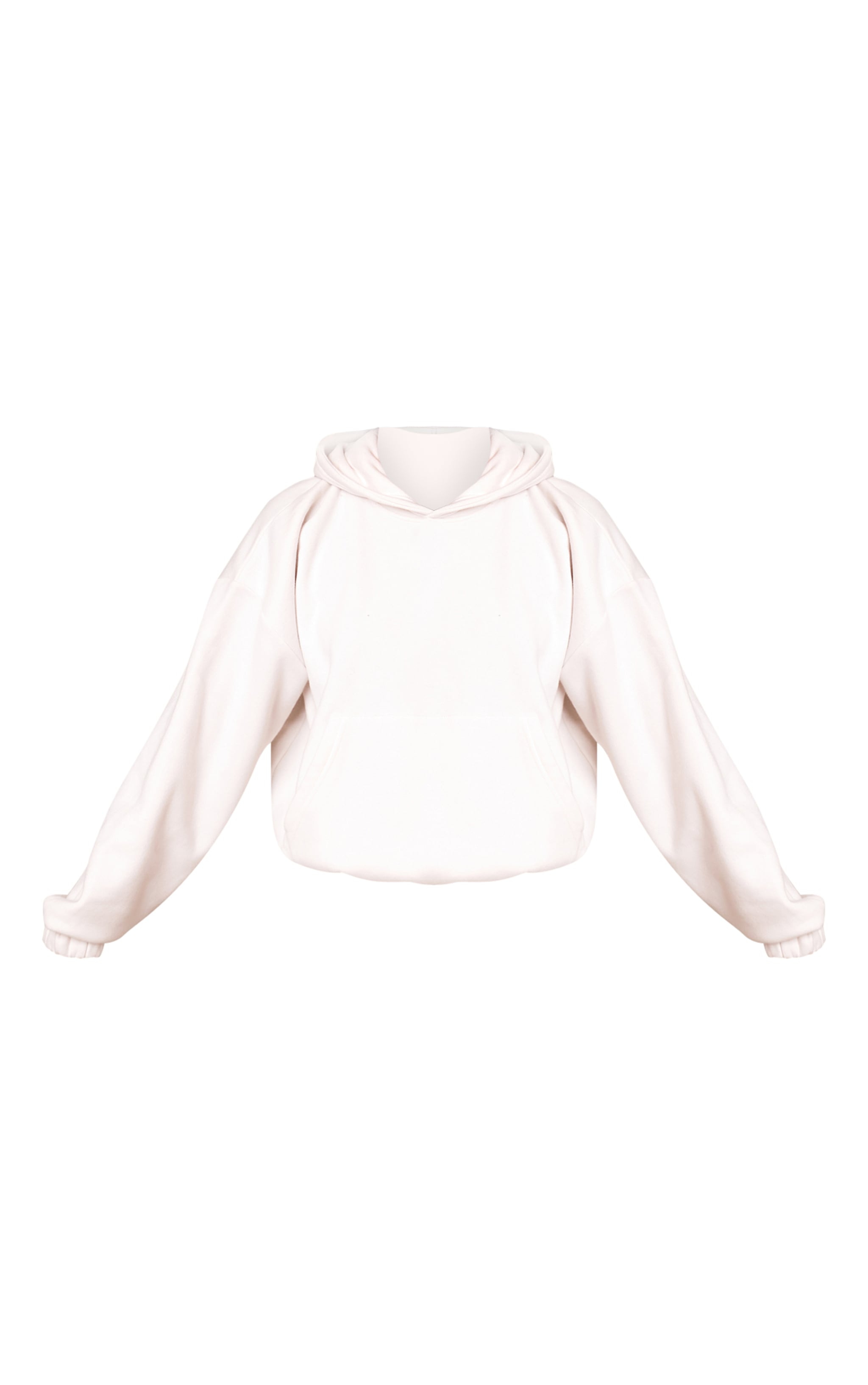 Hoodie bouffant crème à doublure en polaire image 5