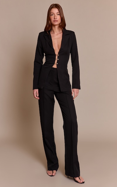 Black Wide Leg High Waist Pants