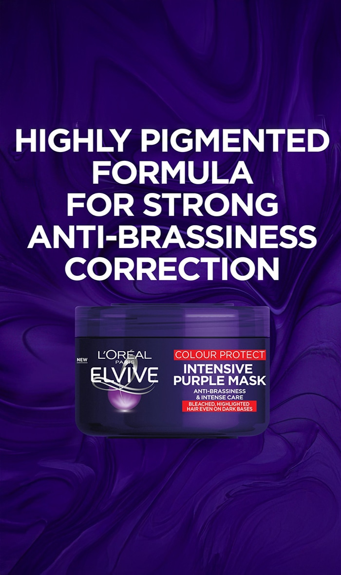 L'Oreal Elvive Colour Protect Anti-Brassiness Purple Mask 250ml image 4