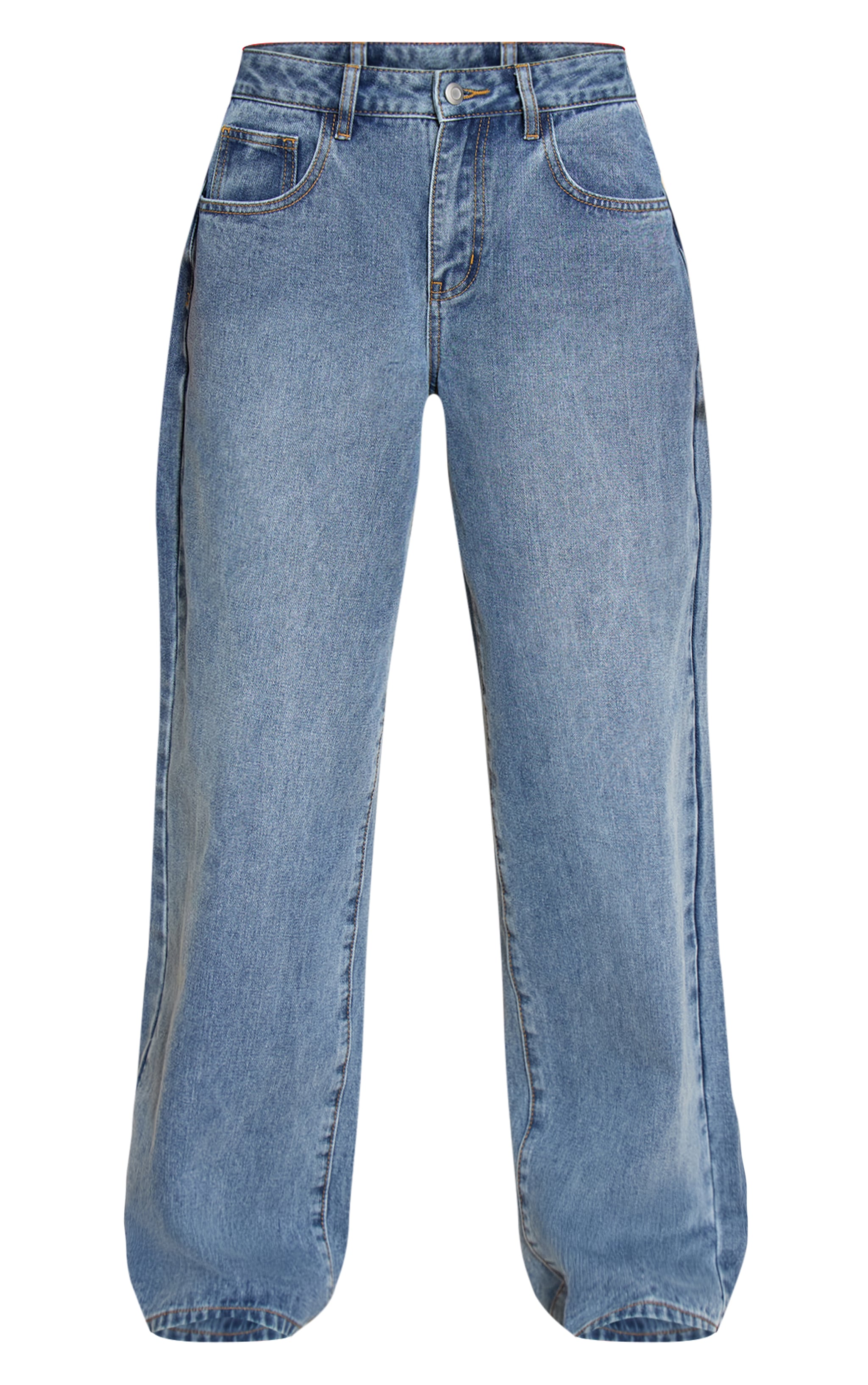 Vintage Mid Rise Slouchy Wide Leg Jeans image 5