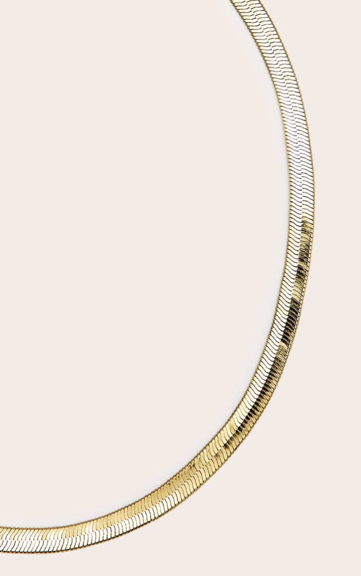 Gold Plated Snake Necklace image 2