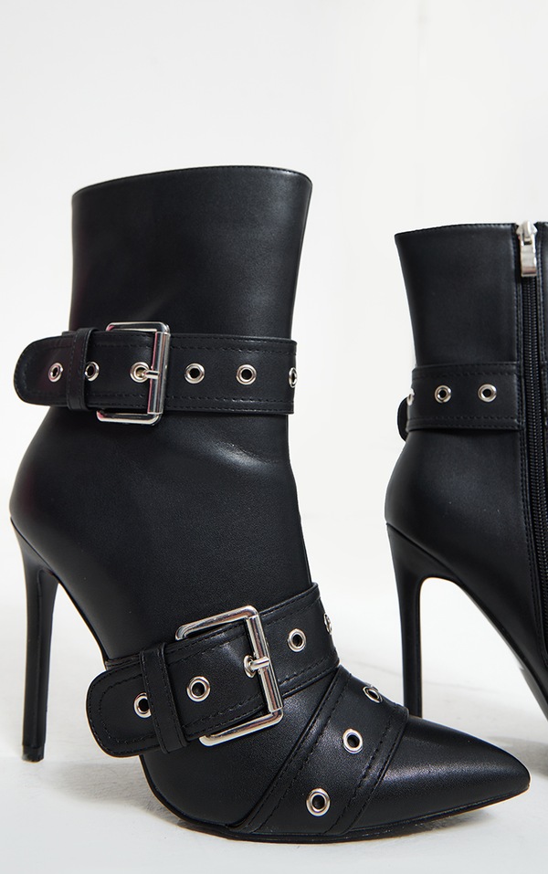 fenimore leather buckle ankle boots