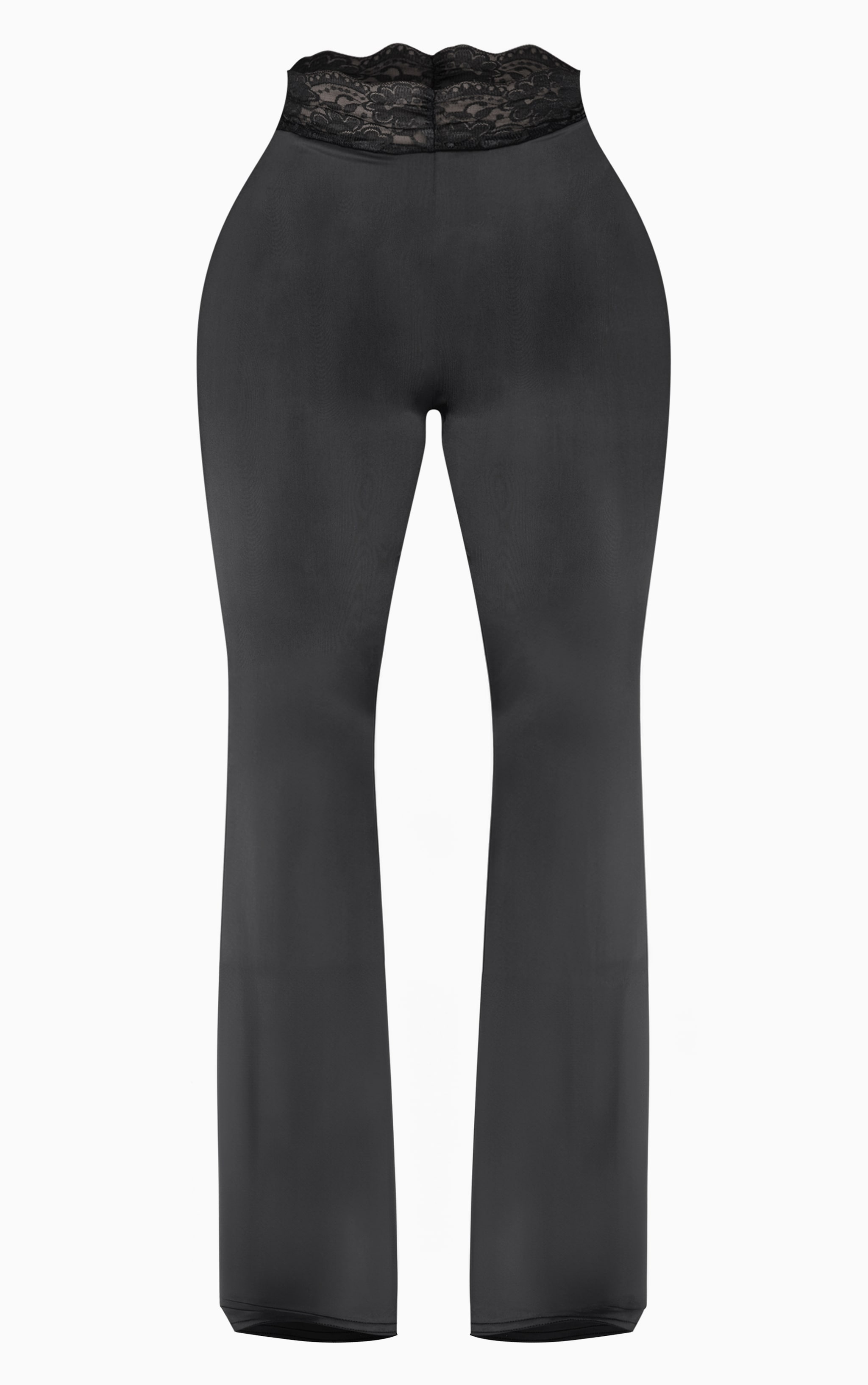 Shape Black Sculpt Lace Trim Flared Pants image 5