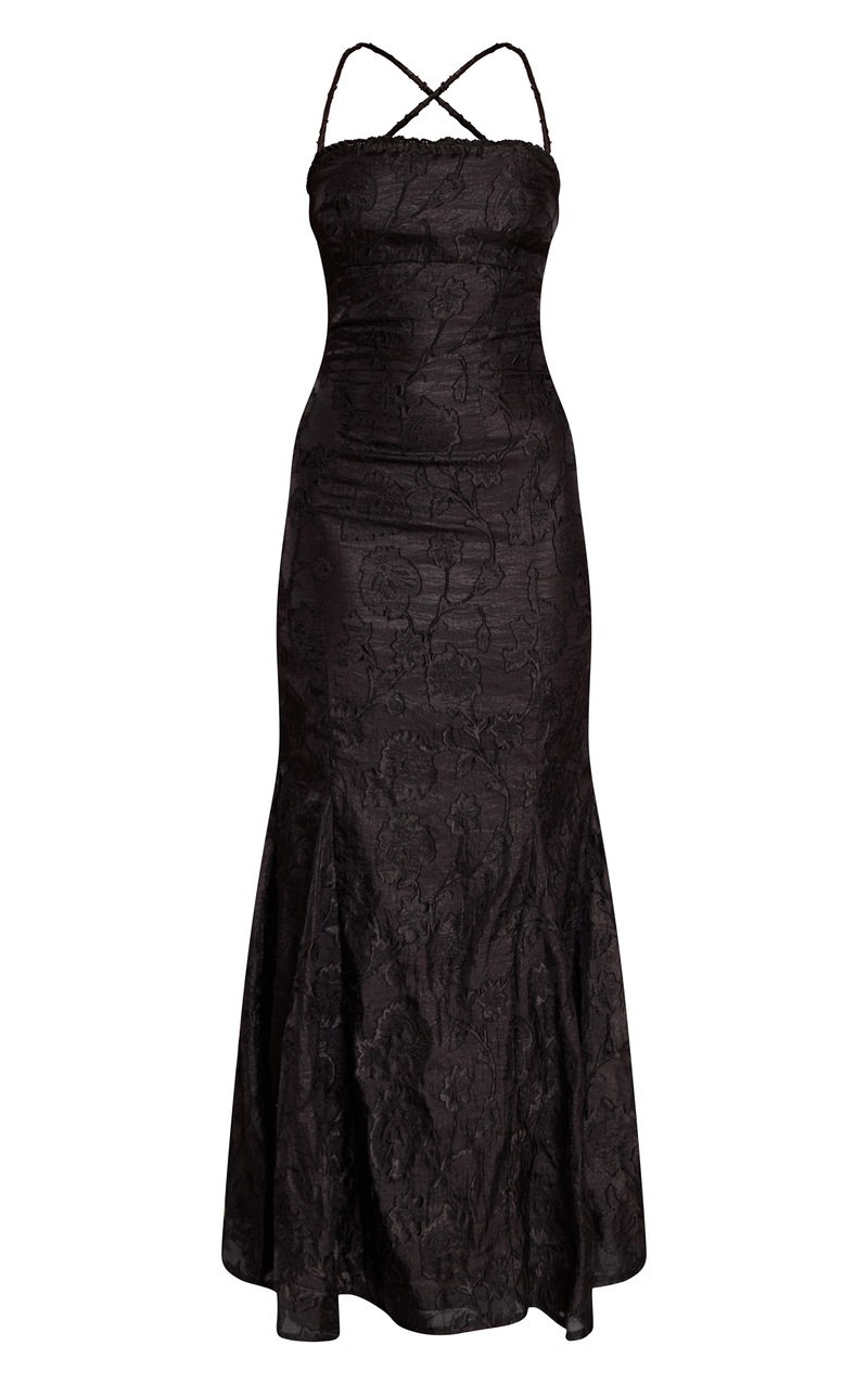Lace Up Back Maxi Dress