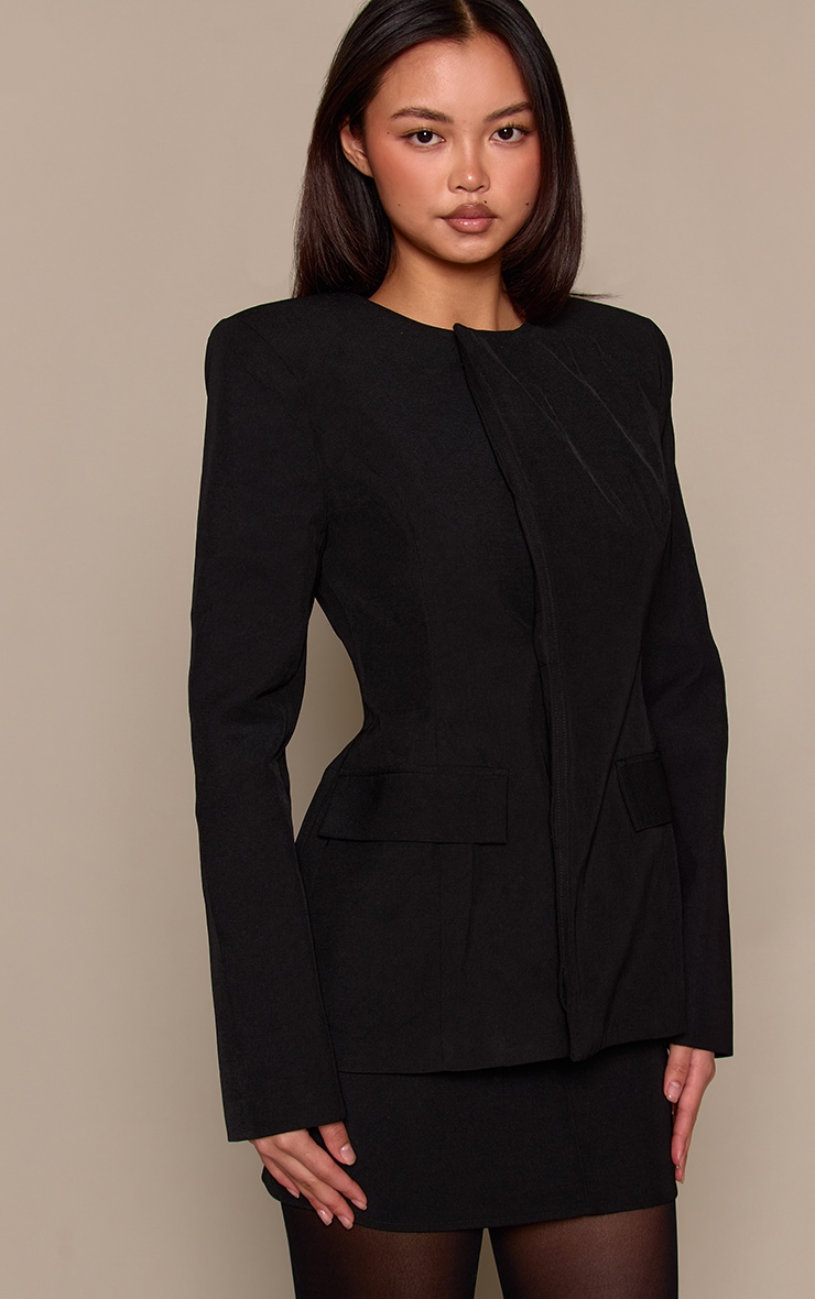 Black A-Line Mini Skirt image 4