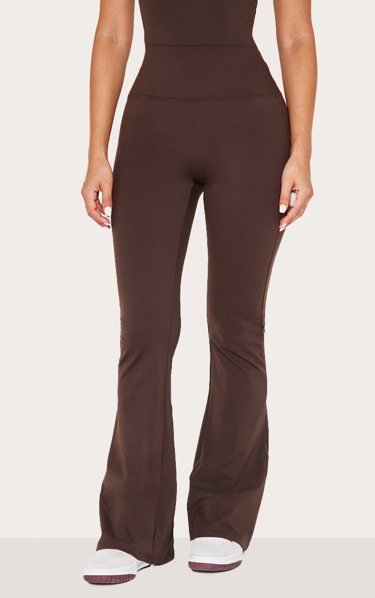 Petite Espresso Sculpt High Waist Flared Yoga Pants image 2
