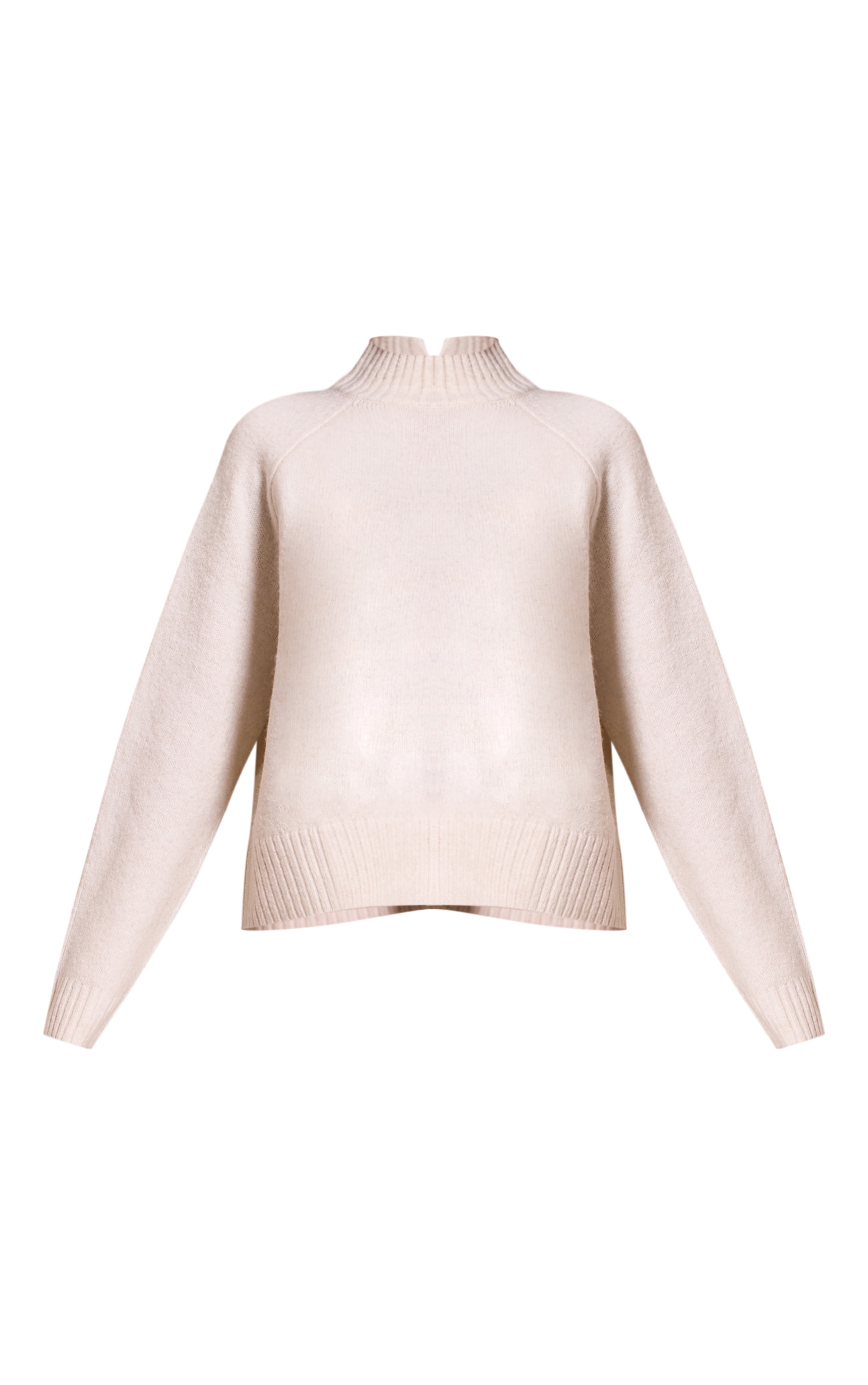 Petite Cream Knit Turtleneck Sweater image 5