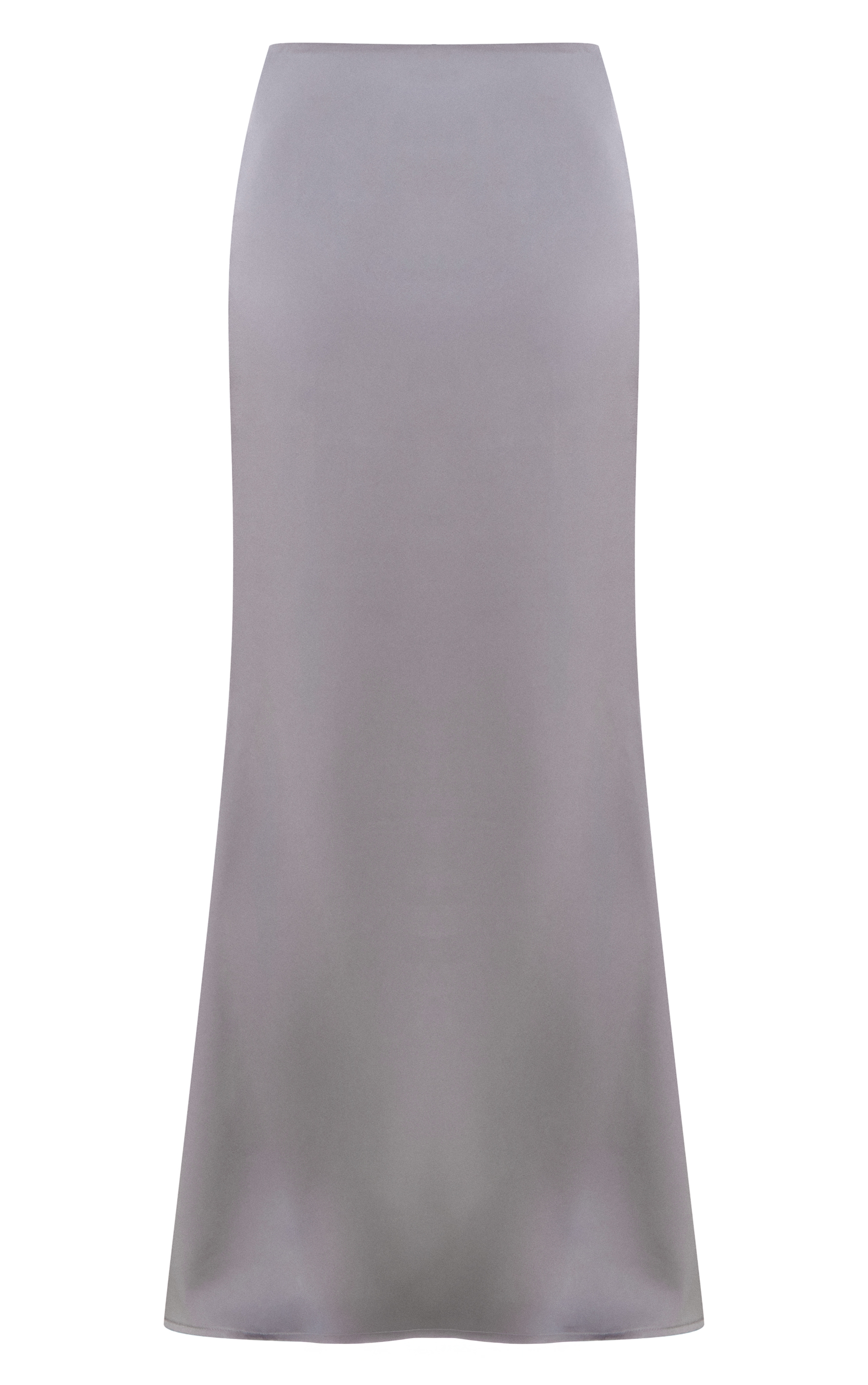 mid length satin skirts grey