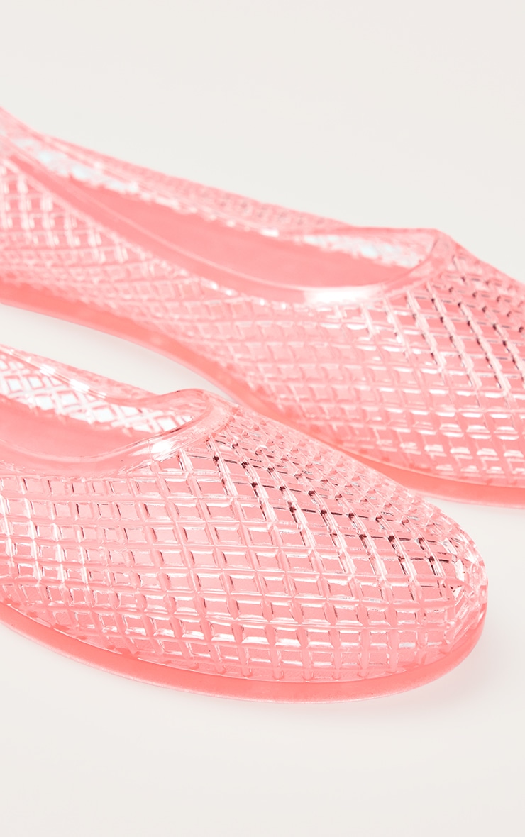 Pink Jelly Ballet Flats image 5