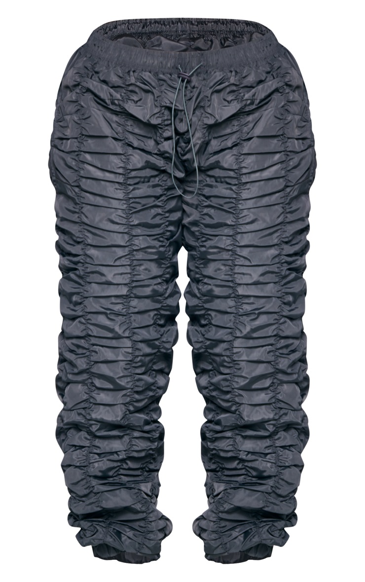 Shape Grey Shell Low Waist Ruched Sweatpants image 5