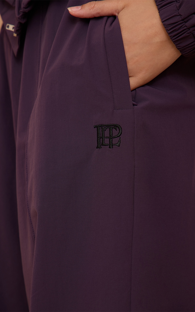 Plum Shell Piping Track Pants image 4