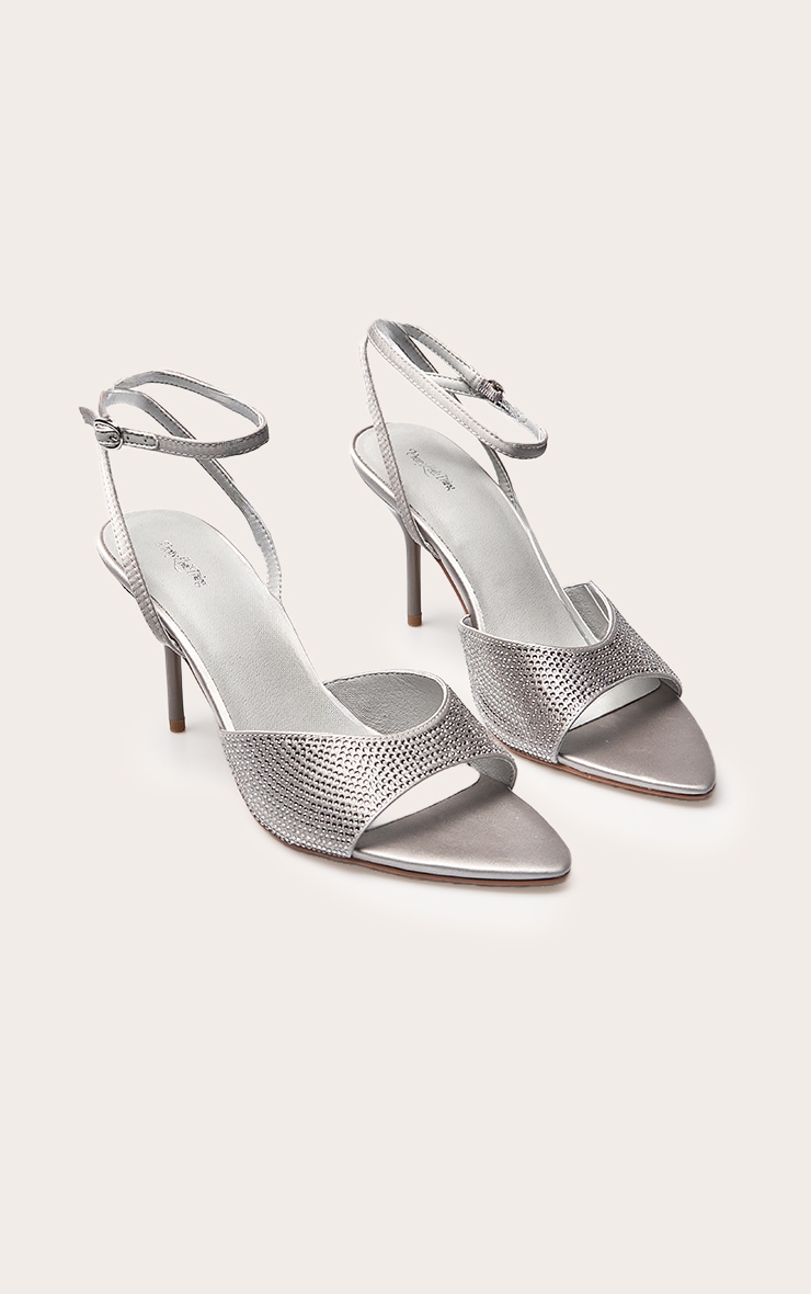 Silver Hot Fix Bow Detail Mule image 2