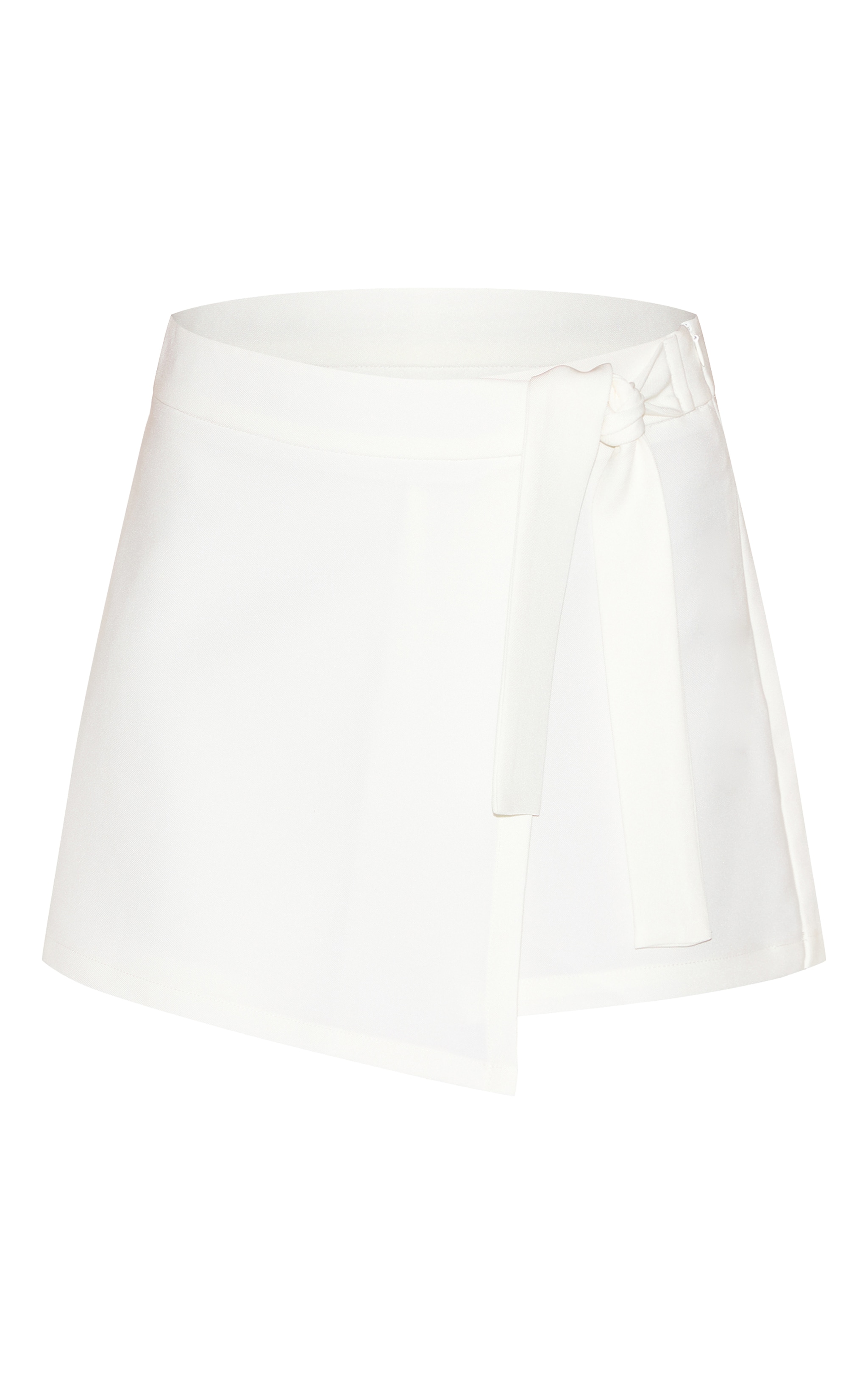 Petite White Woven Skort image 6