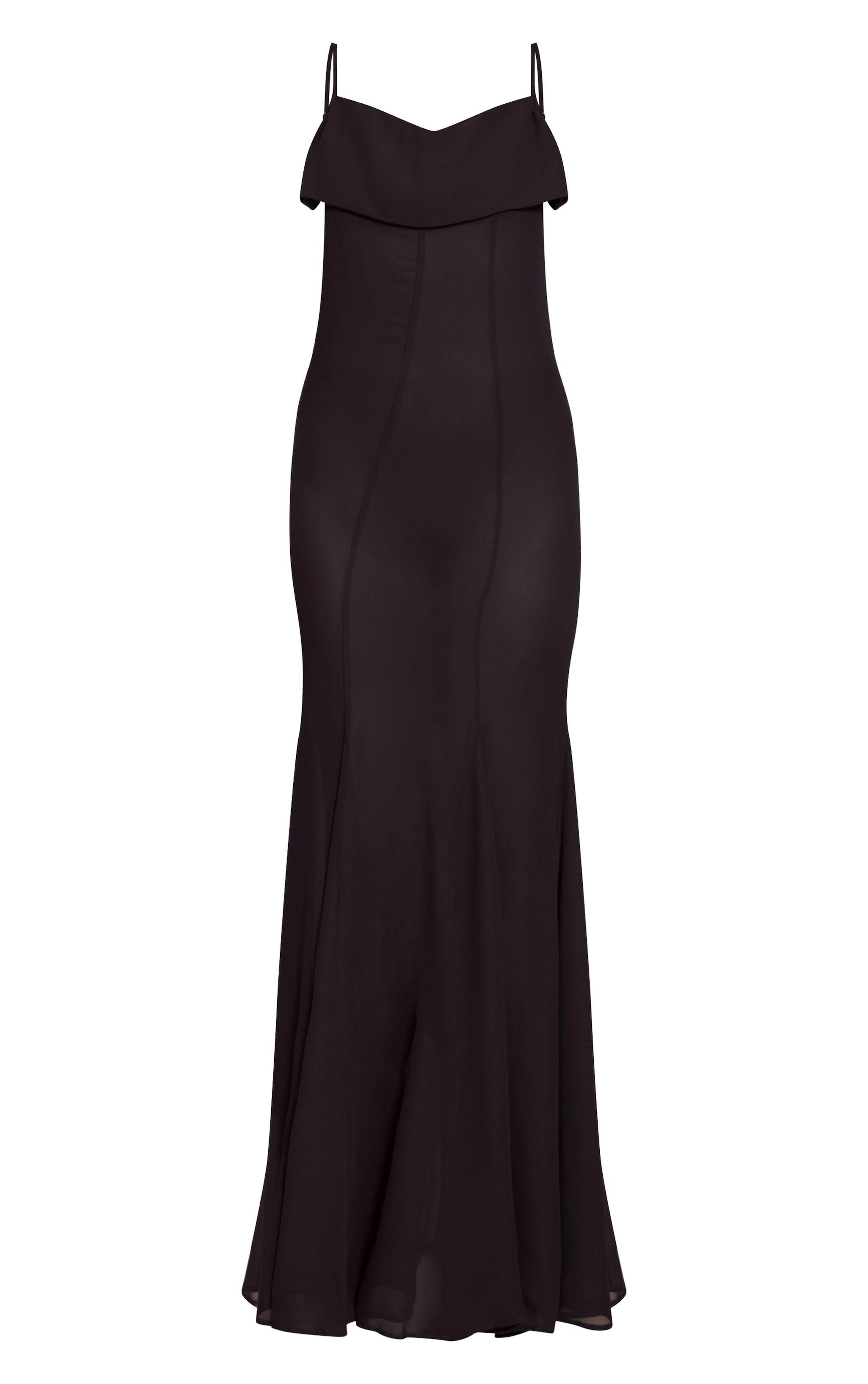 Black Sheer Maxi Dress image 5