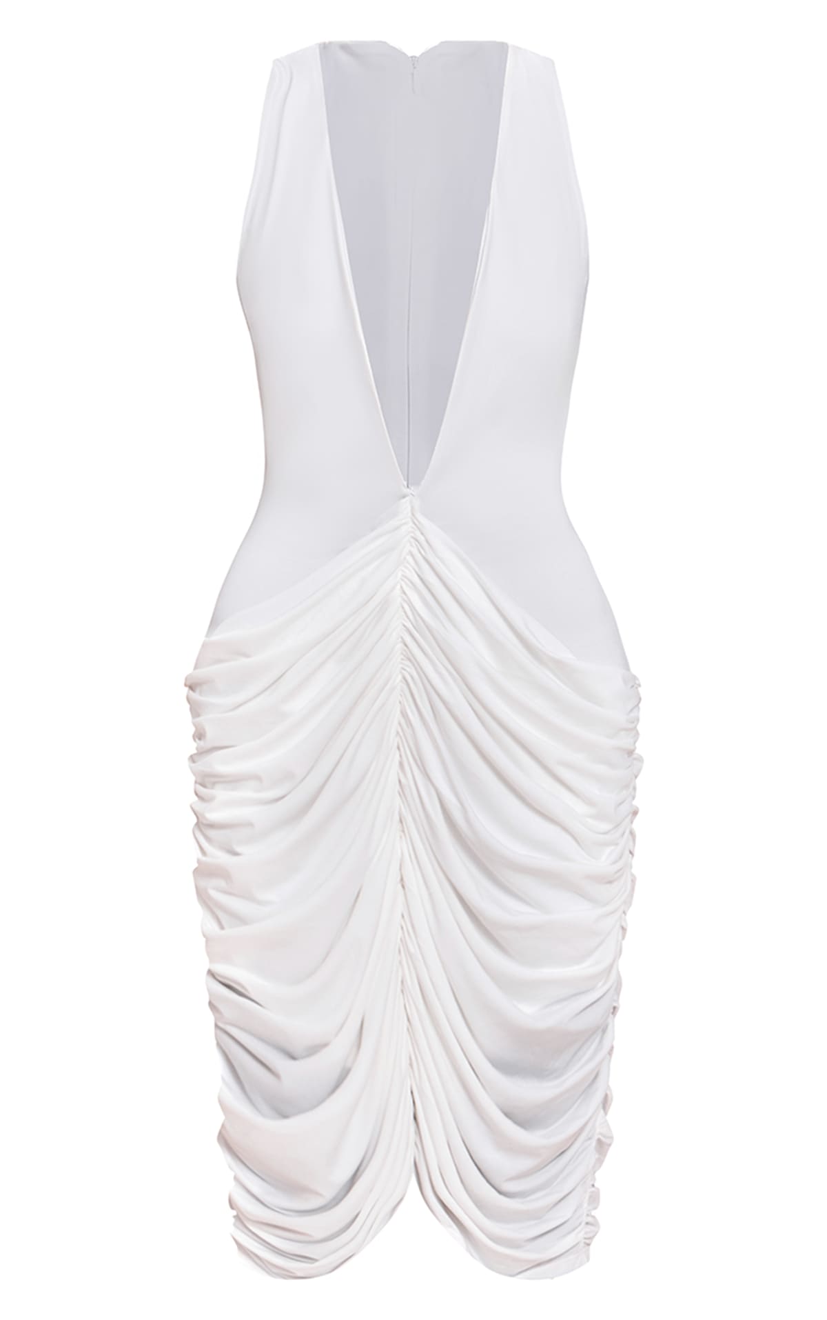 Zahra Mini-robe à pois noir et blanc décolleté dos nu, corsage fronc – Club L London - FR