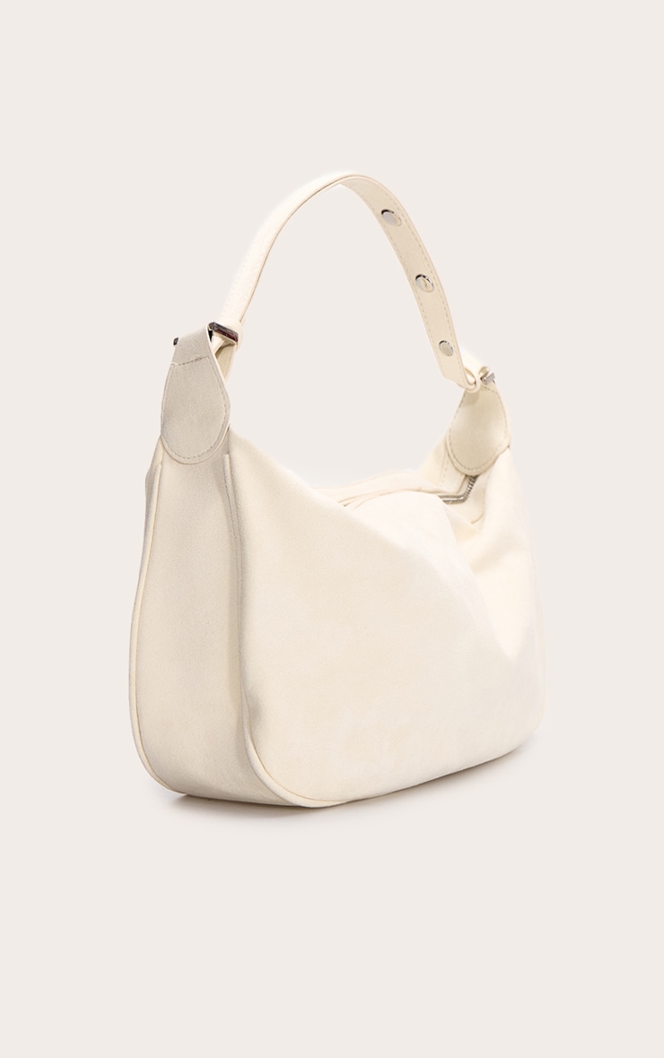 Butter Yellow Suede Oversized Slouchy Shoulder Bag image 4