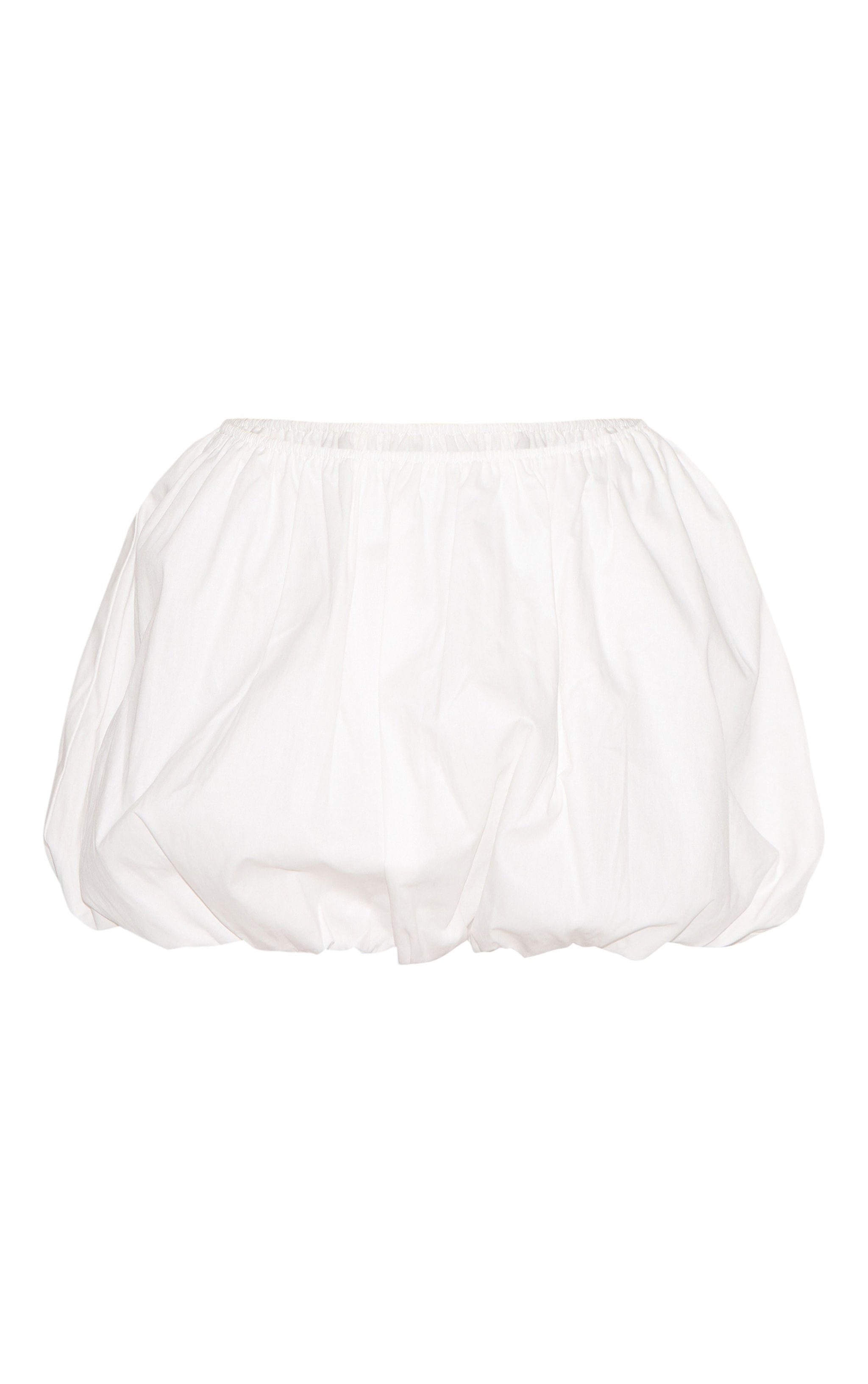 Mini-jupe bouffante en coton blanc image 6