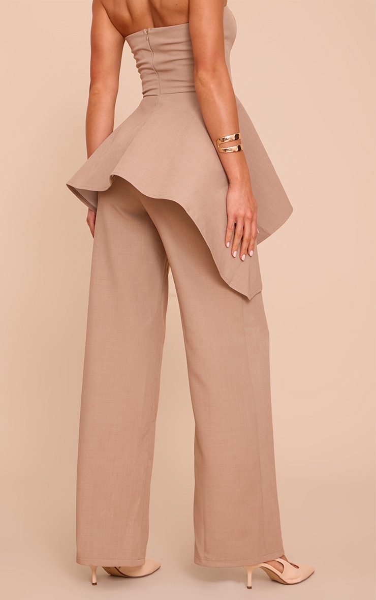 Tall Taupe Premium Tailored Straight Leg Pant image 3