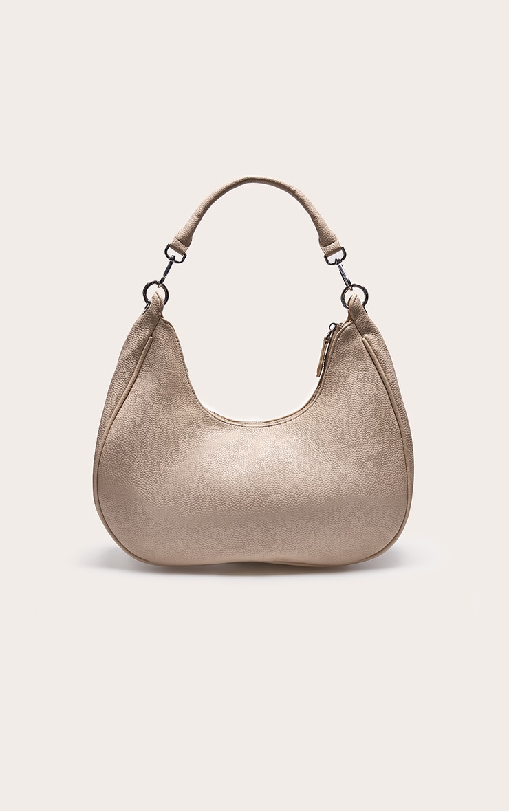 Sac à main oversize incurvé gris image 3
