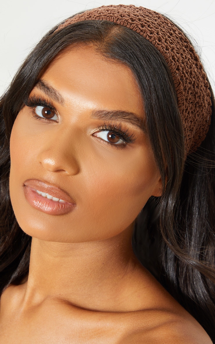 Brown Crochet Headband