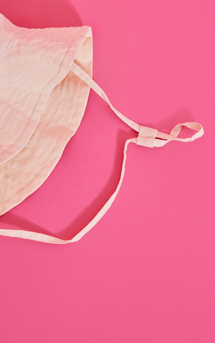 Linen Tie Bucket Hat Accessories PrettyLittleThing