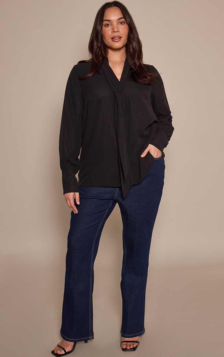 Plus Indigo Cropped Straight Leg Jean image 1