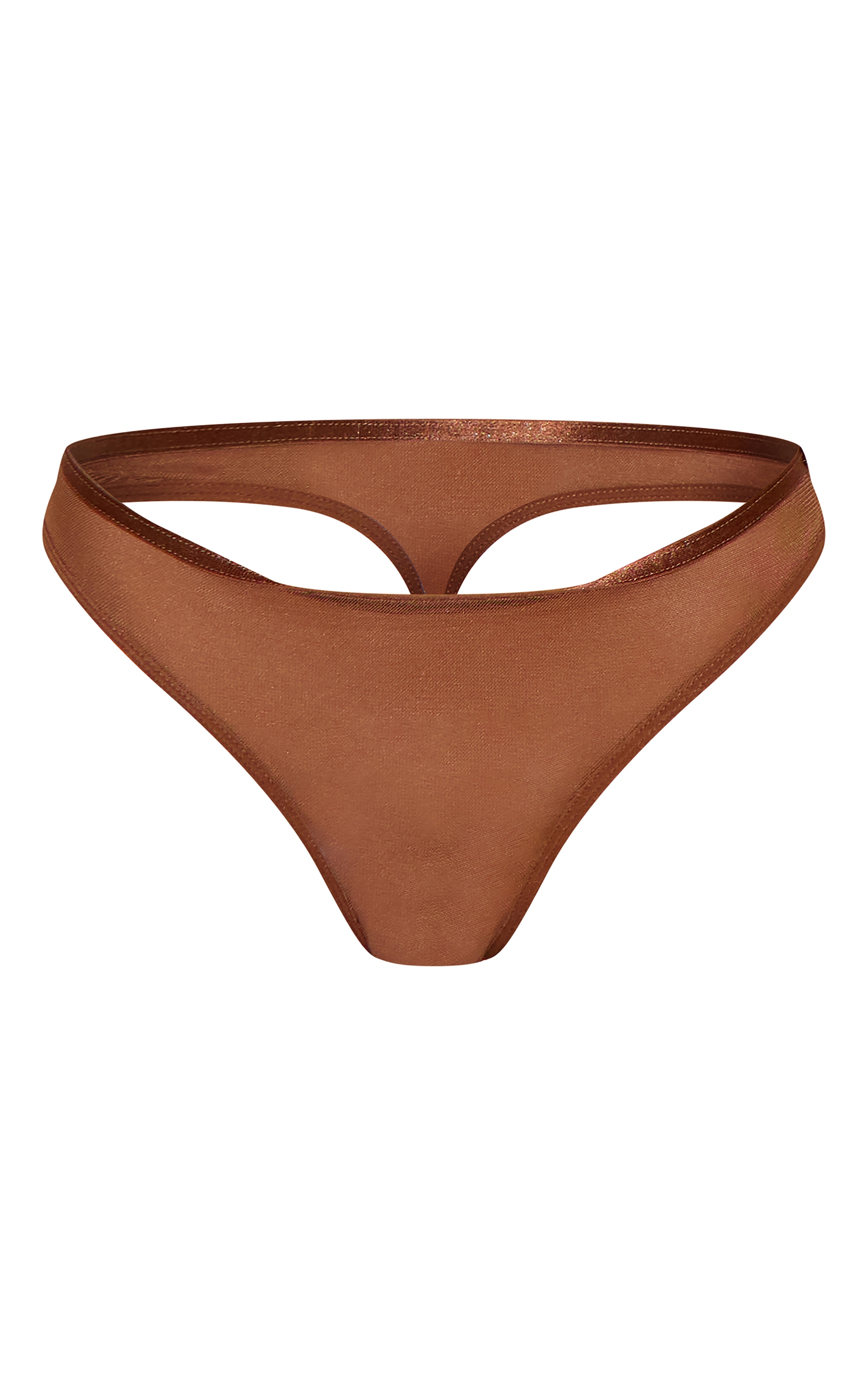 Chocolate Mesh Thong image 5