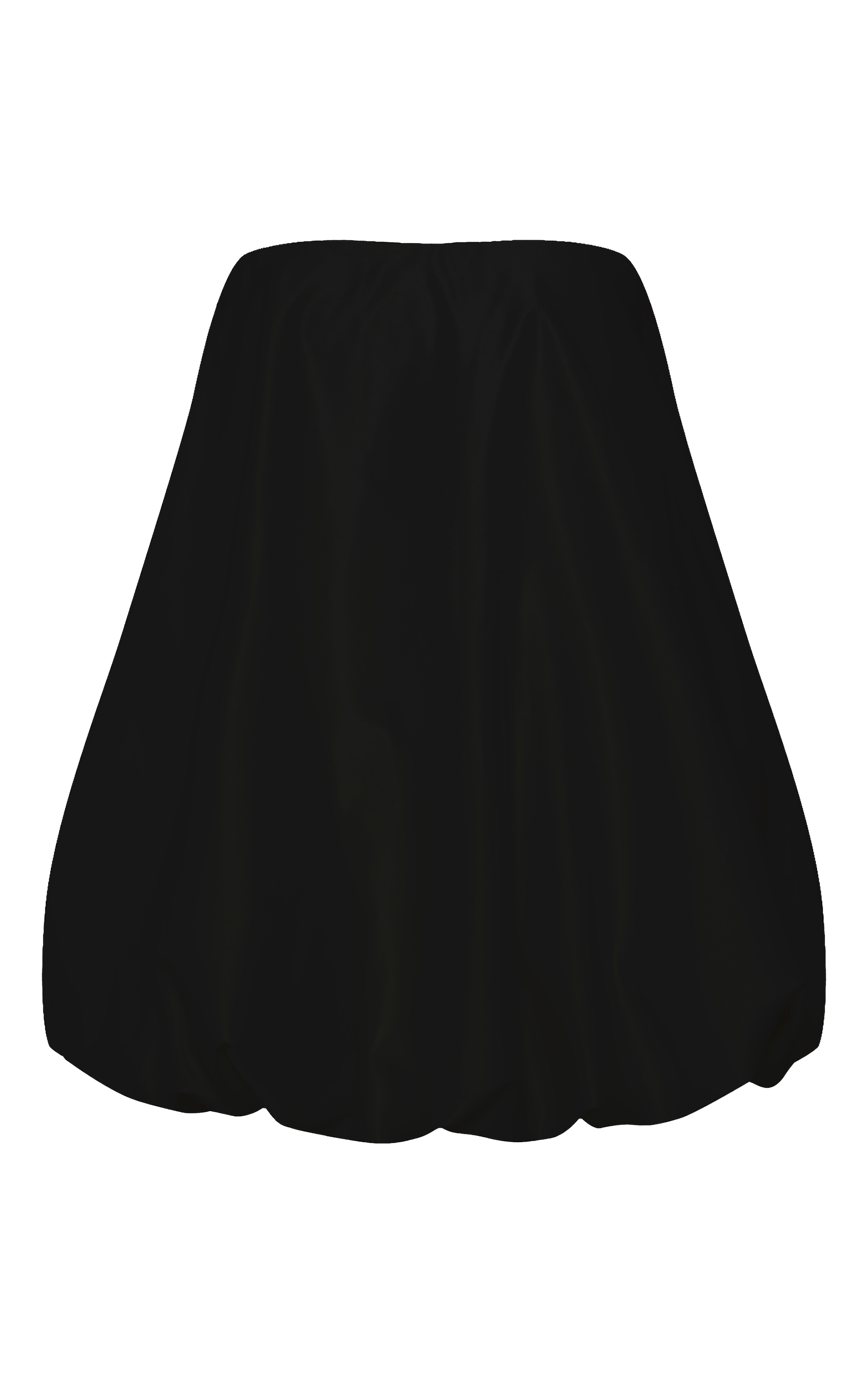 Robe bouffante satinée noire image 5