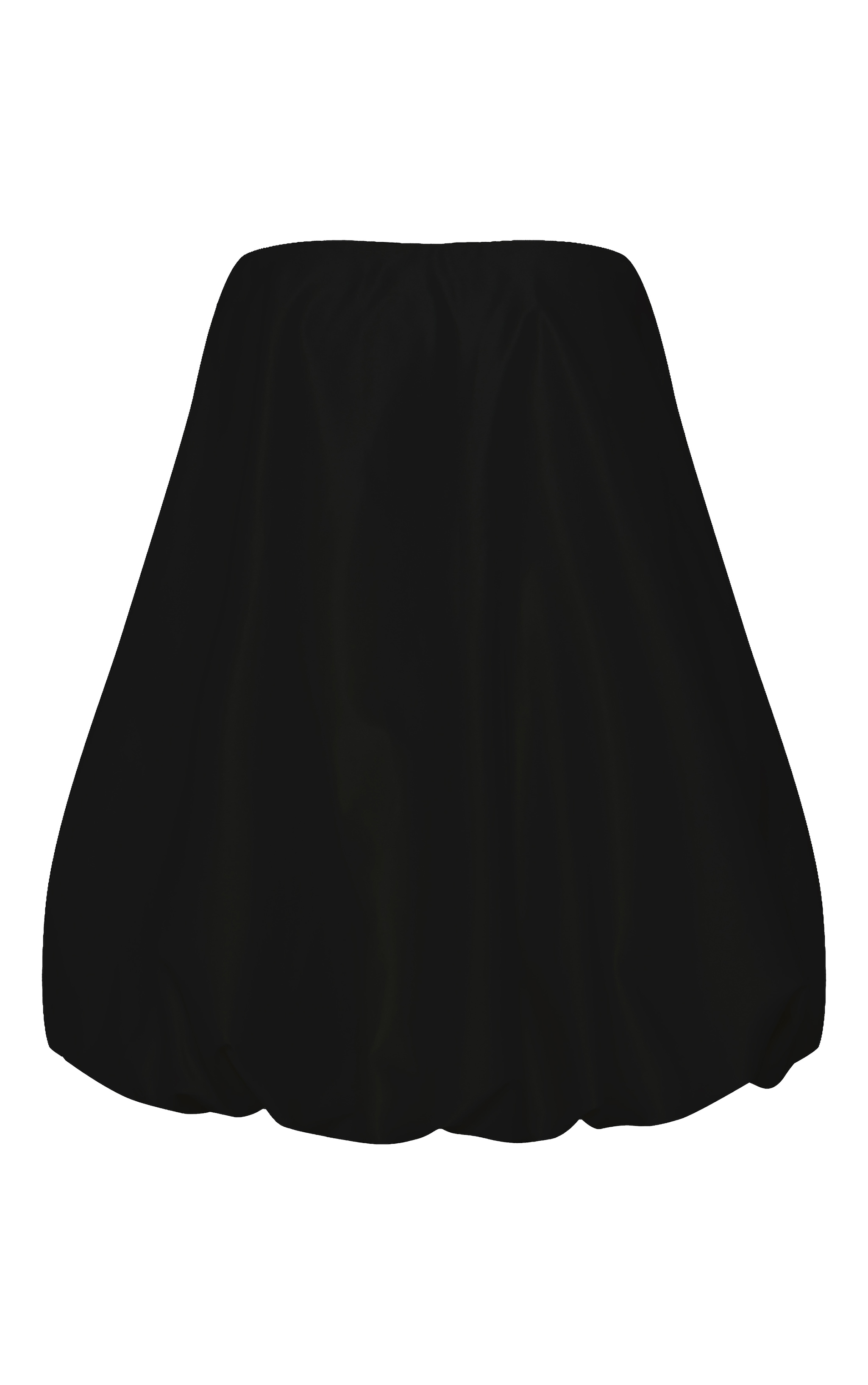 Black Satin Puffball Dress image 5