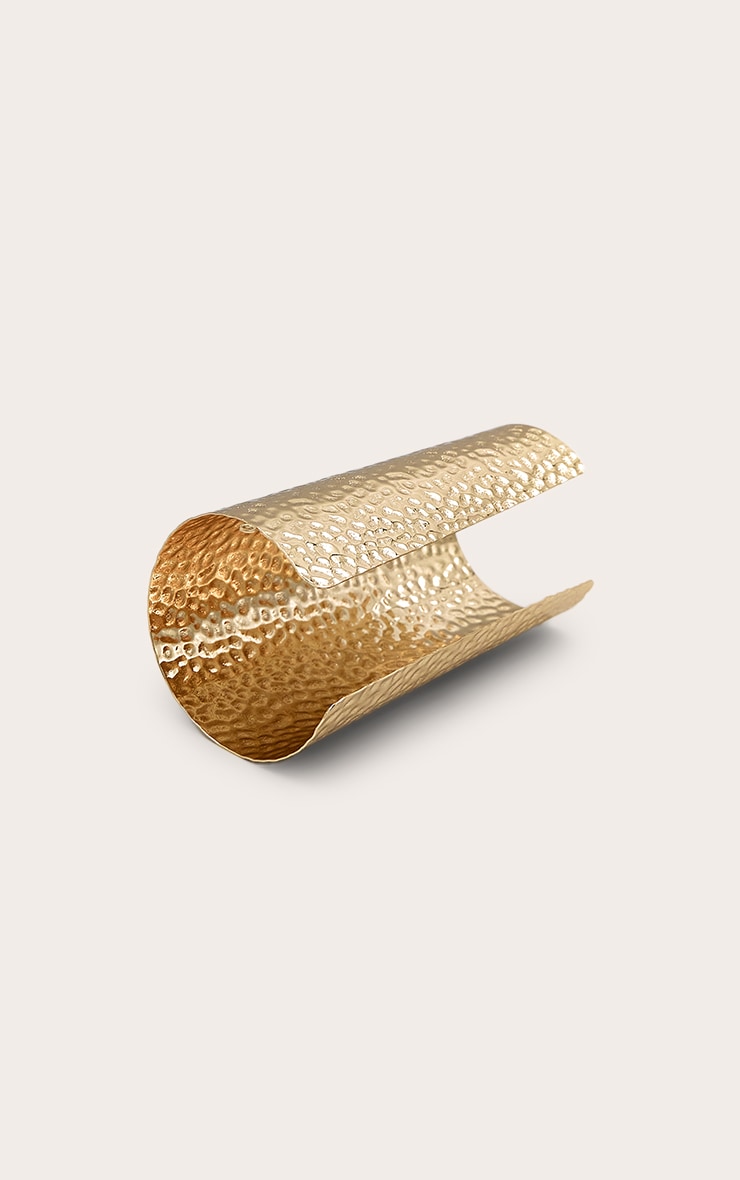 Gold Texture Cuff Bracelet image 3