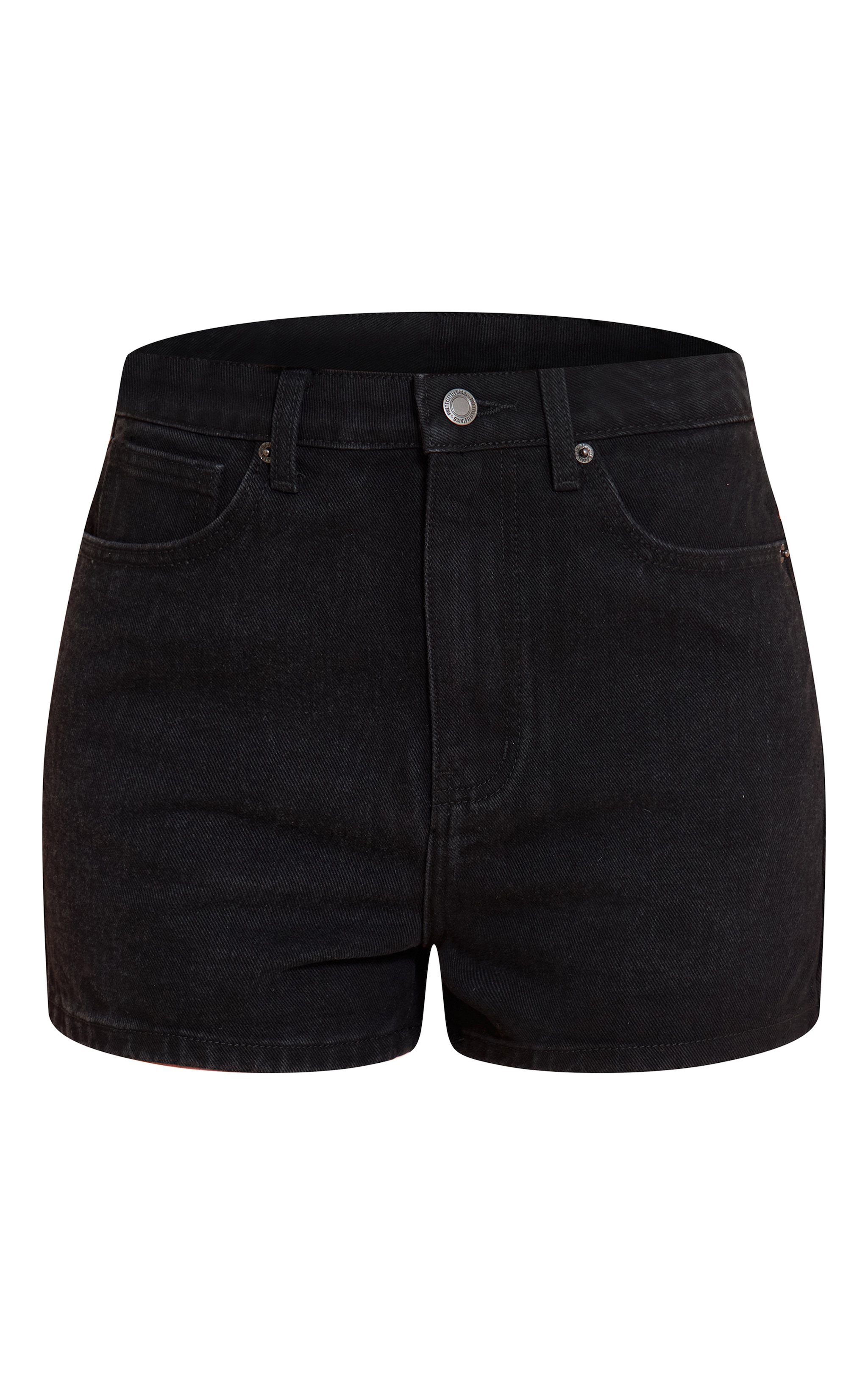 Tall Short basique noir délavé à taille haute image 6