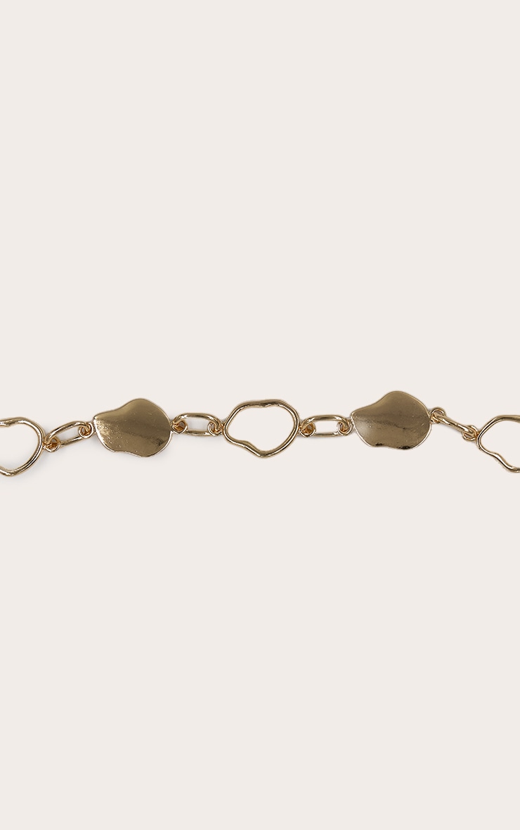 Gold Molten Link Belly Chain image 3