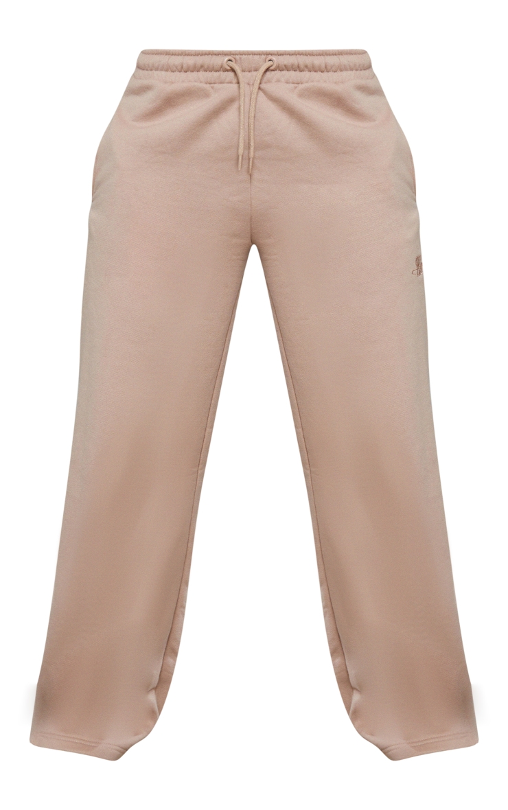 PRETTYLITTLETHING Shape Soft Brown Wide Leg Sweatpants image 5