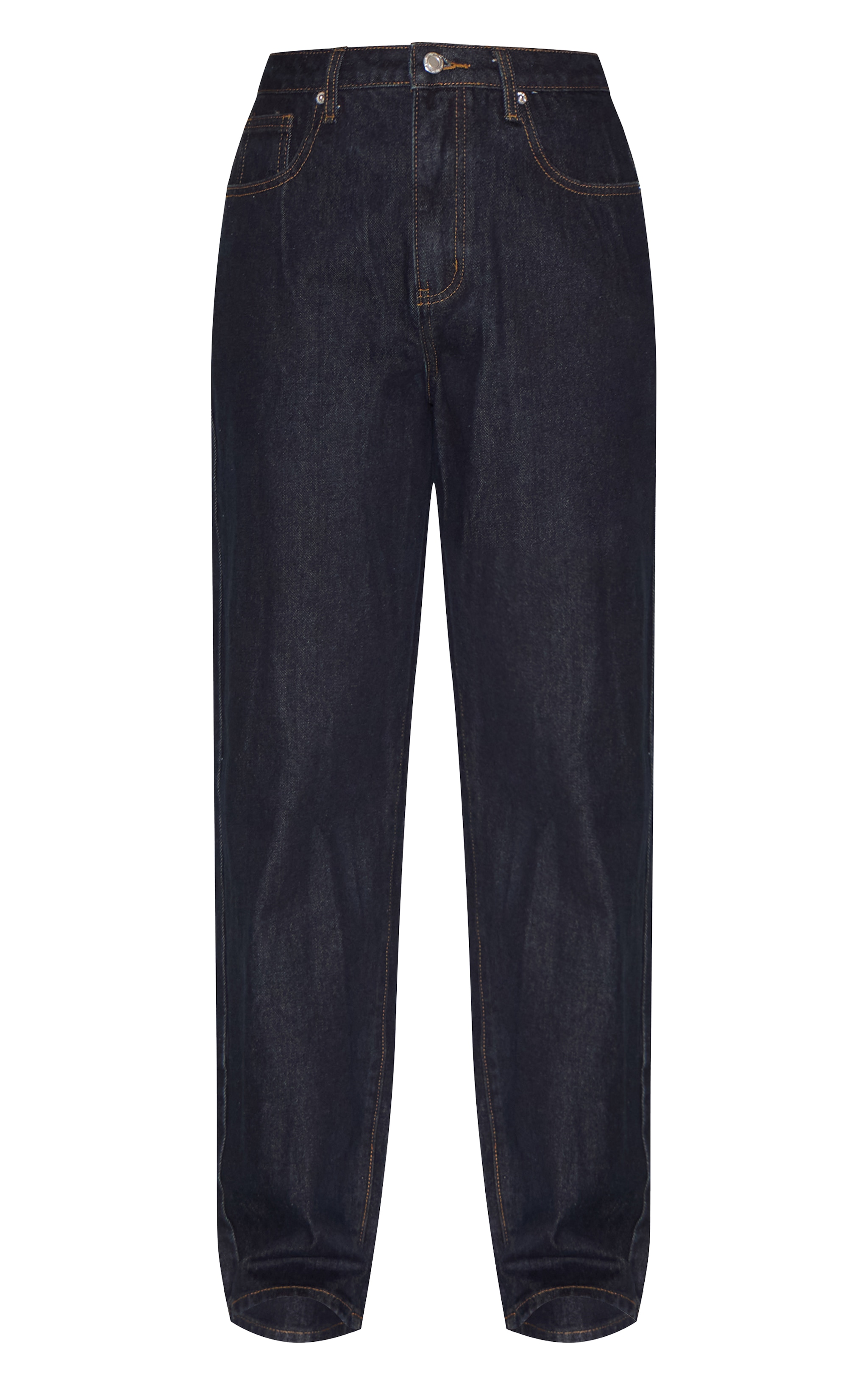 Dark Indigo High Waist Boyfriend Jeans image 5