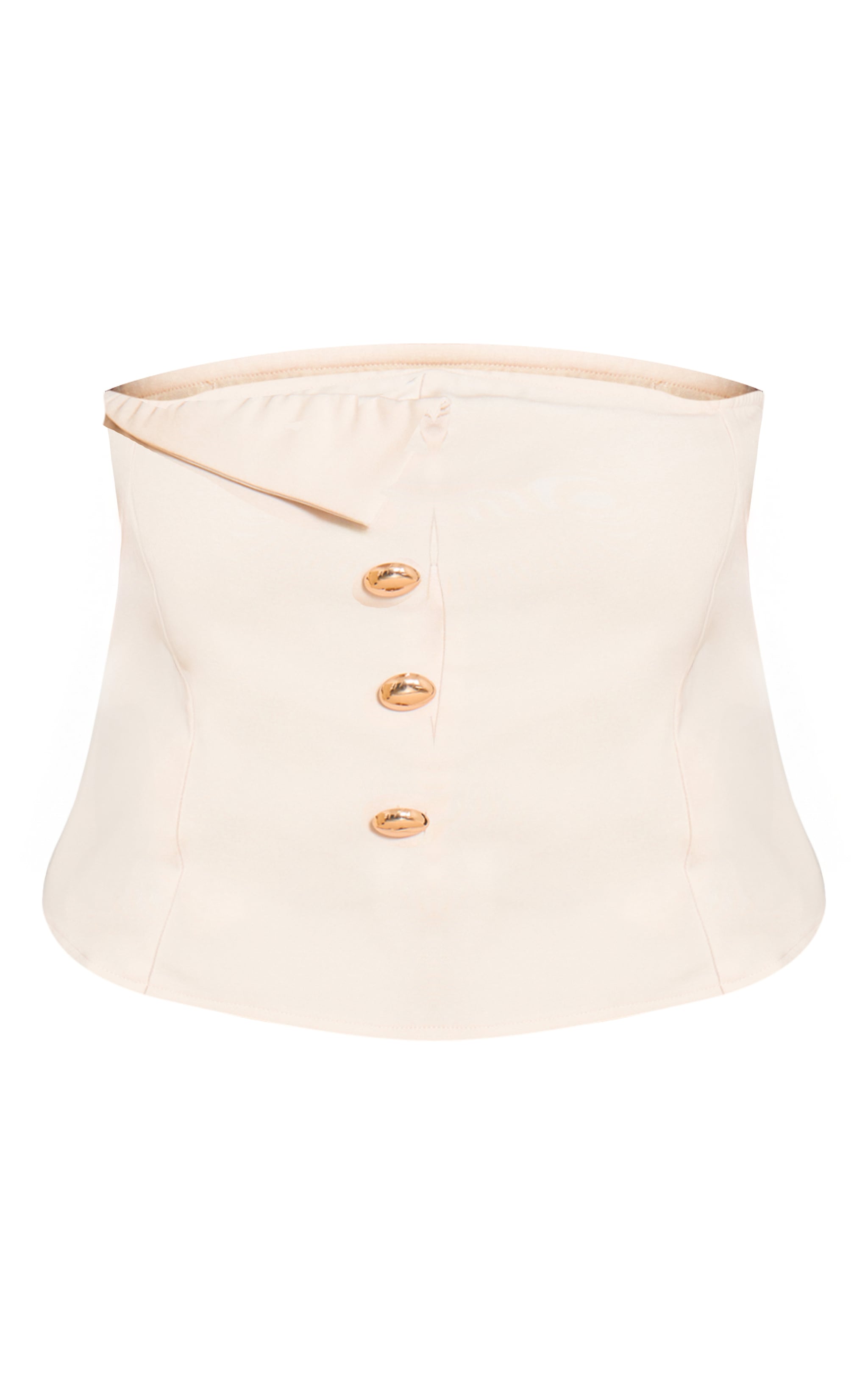 Plus Stone Woven Trim Detail Bandeau Top image 5