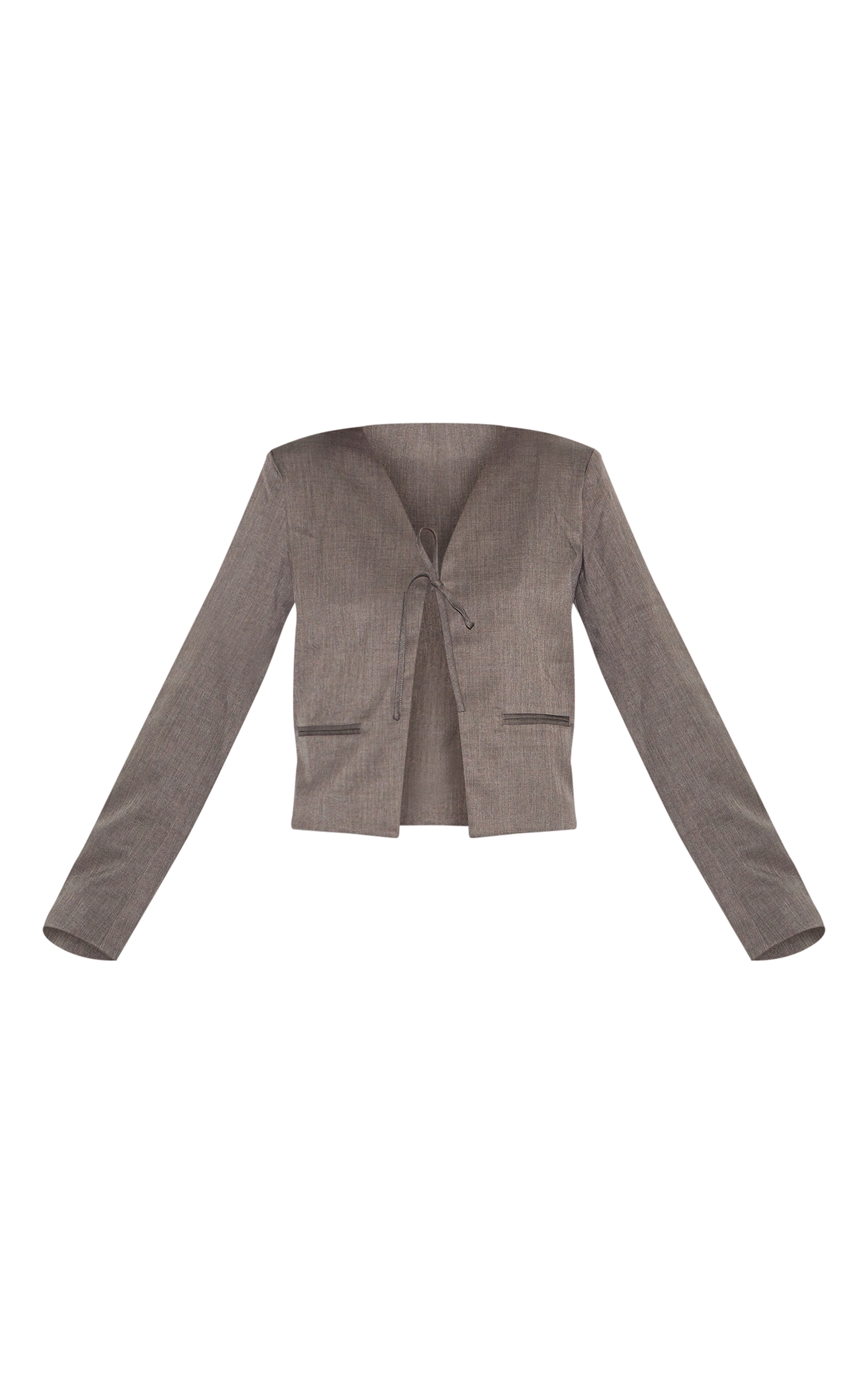 Mushroom Tie Up Boxy Blazer image 5