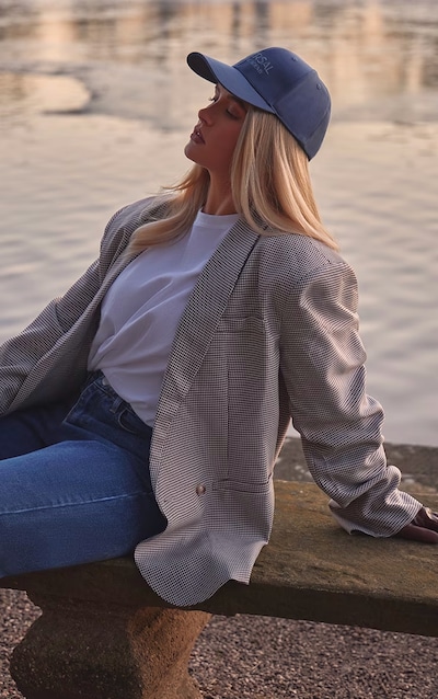 T-shirt oversize style boyfriend en coton blanc à manches longues