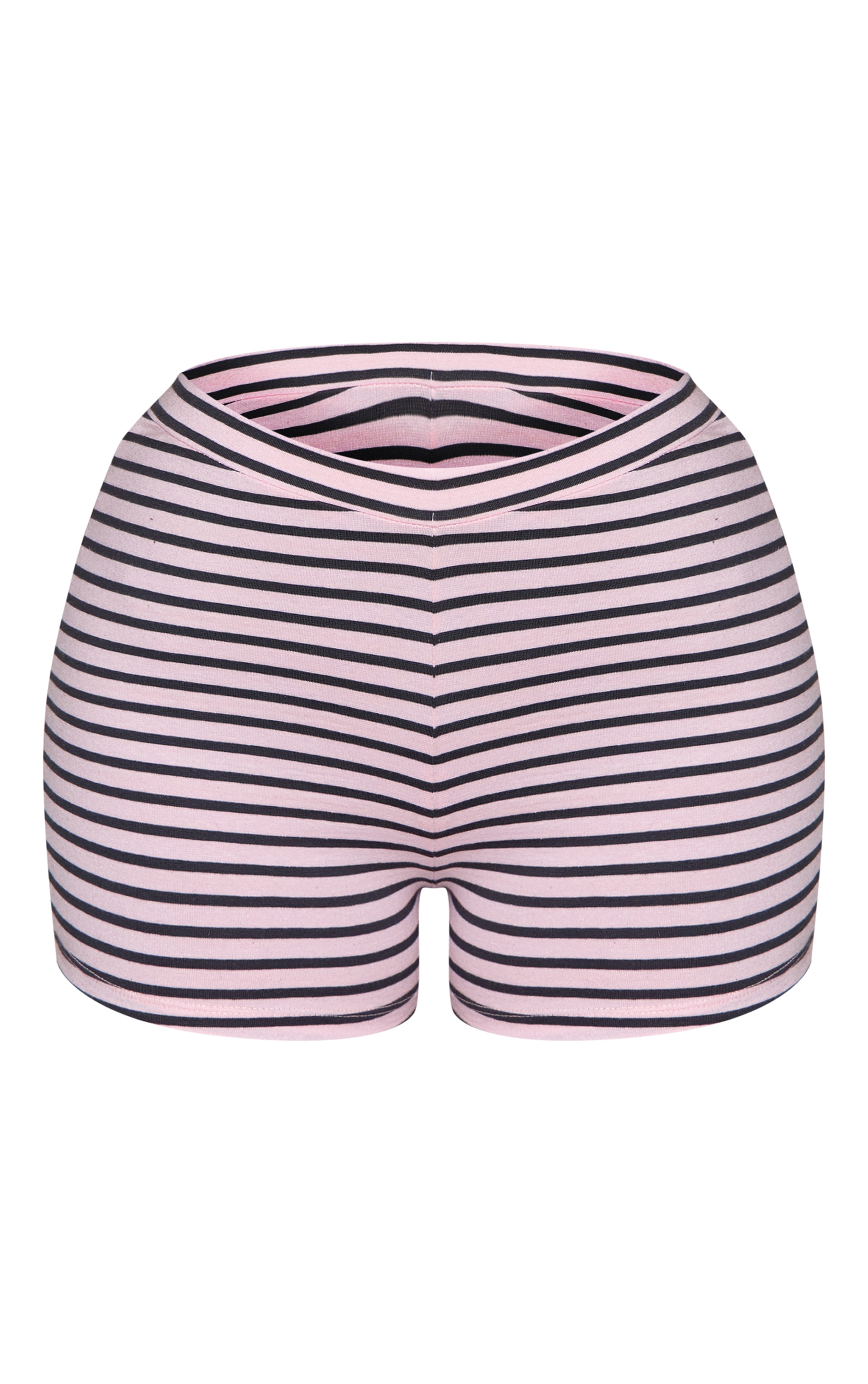 Petite Pink Striped Mini Shorts image 6