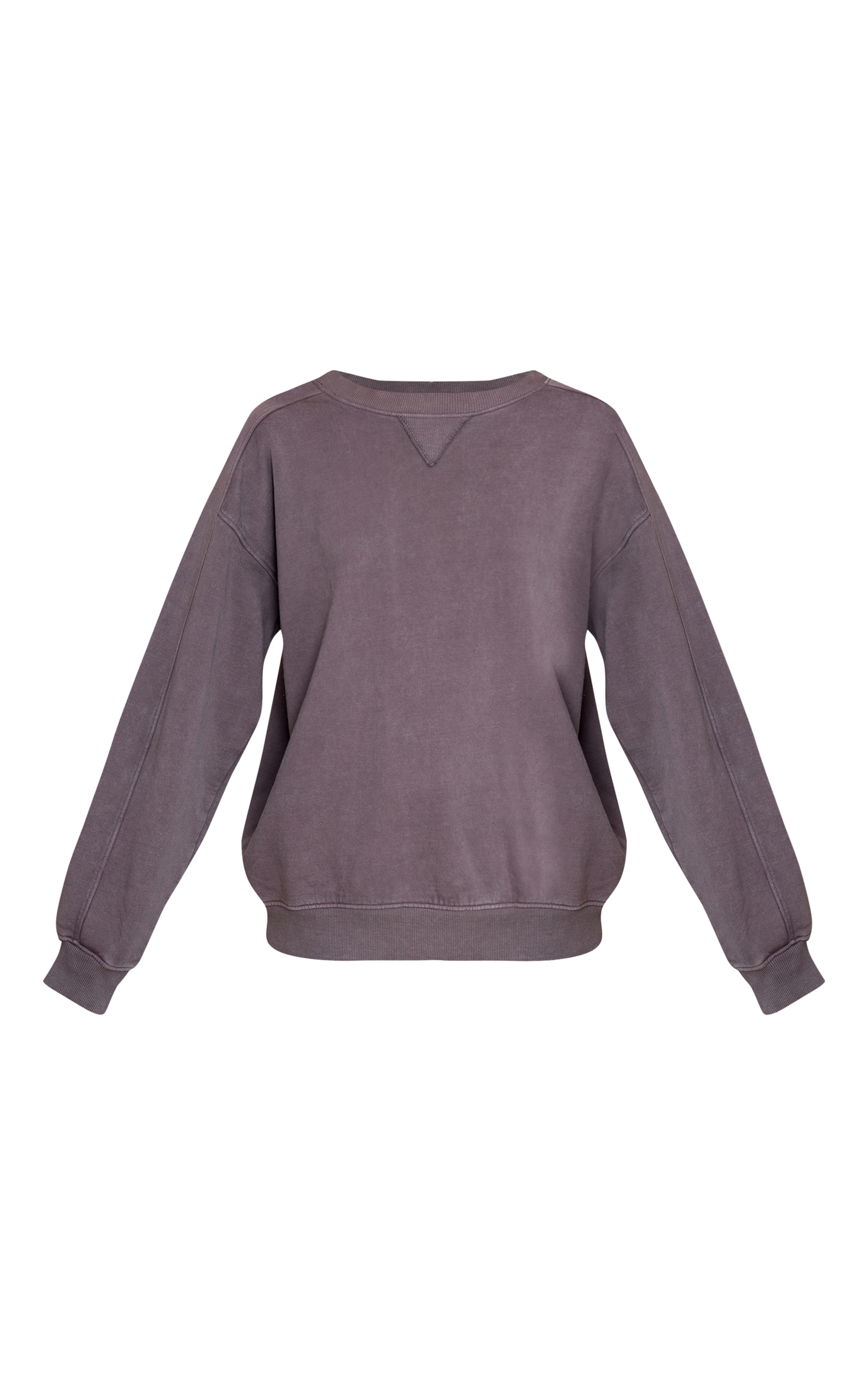 Charcoal Acid Washed Cross Stitch Sweatshirt image 5