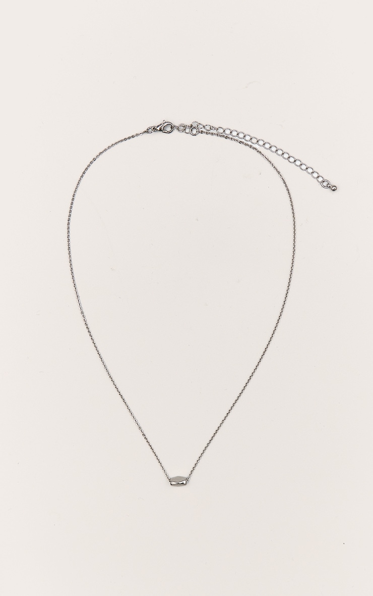 Silver Pendant Detail Necklace image 2