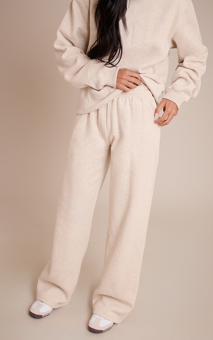 Tall Oatmeal Marl Straight Leg Sweat Pant image 2