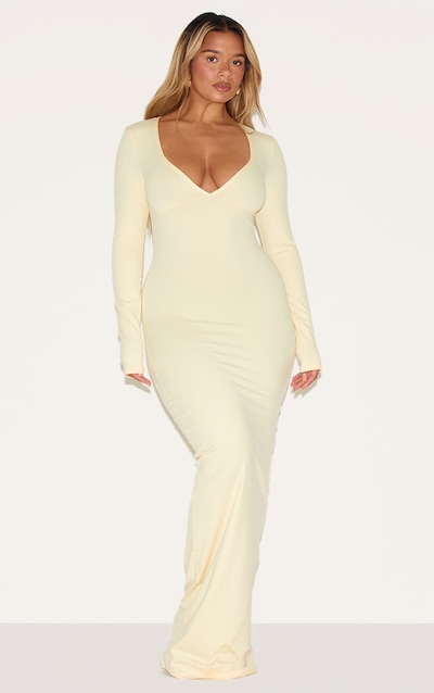 Shape Robe longue en Sculpt jeune beurre à col en coeur