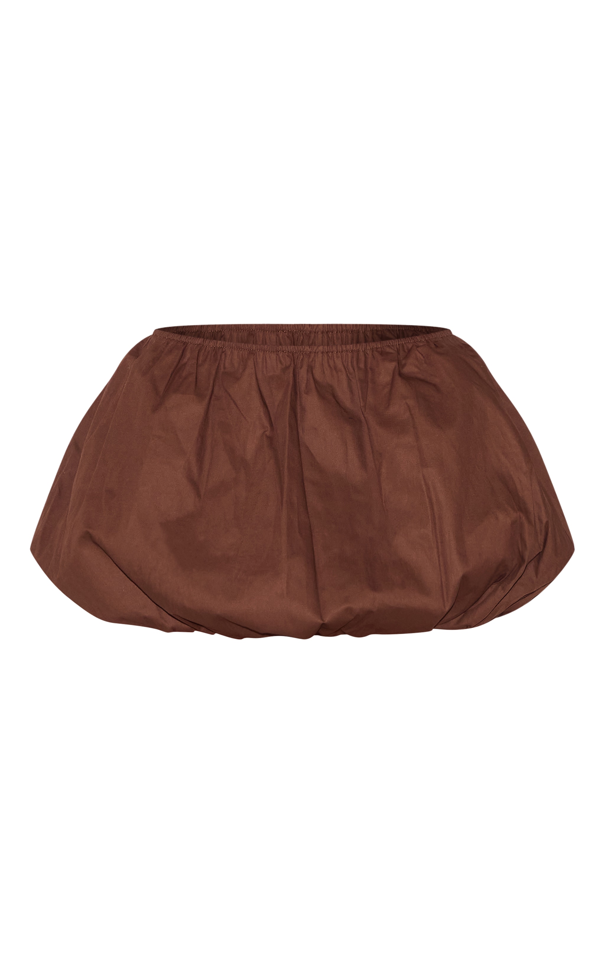 Dark Chocolate Cotton Puffball Mini Skirt image 6