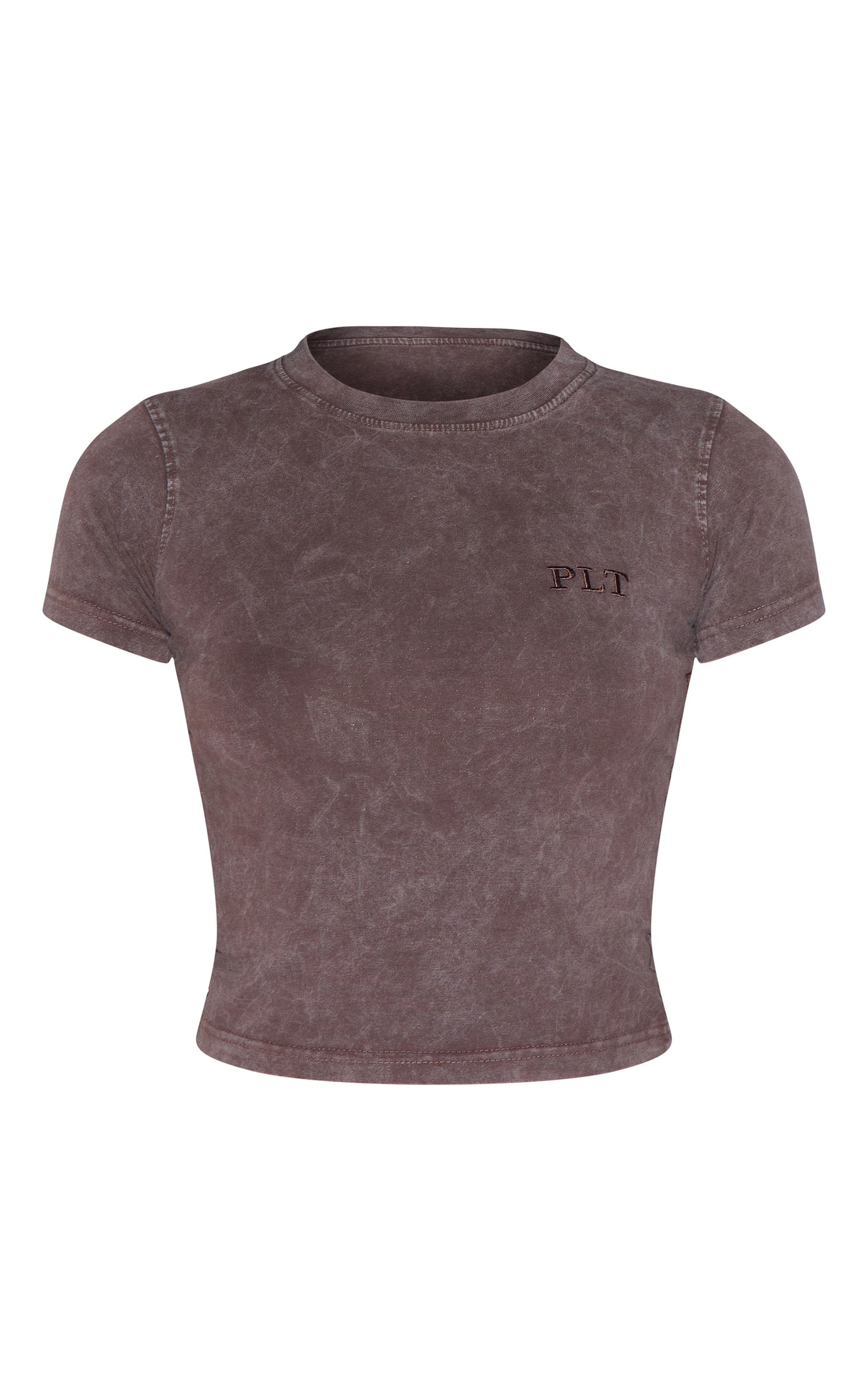 Chocolate Washed Fitted T-shirt image 5