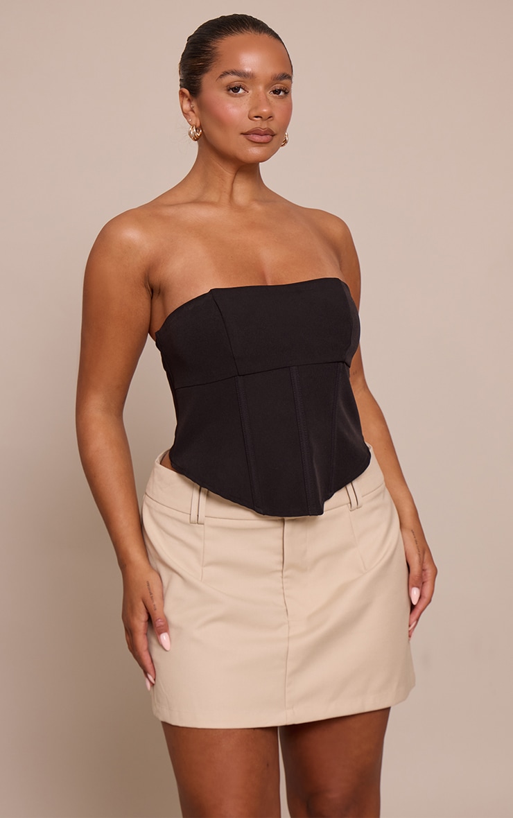 Shape Top corset bustier noir image 1